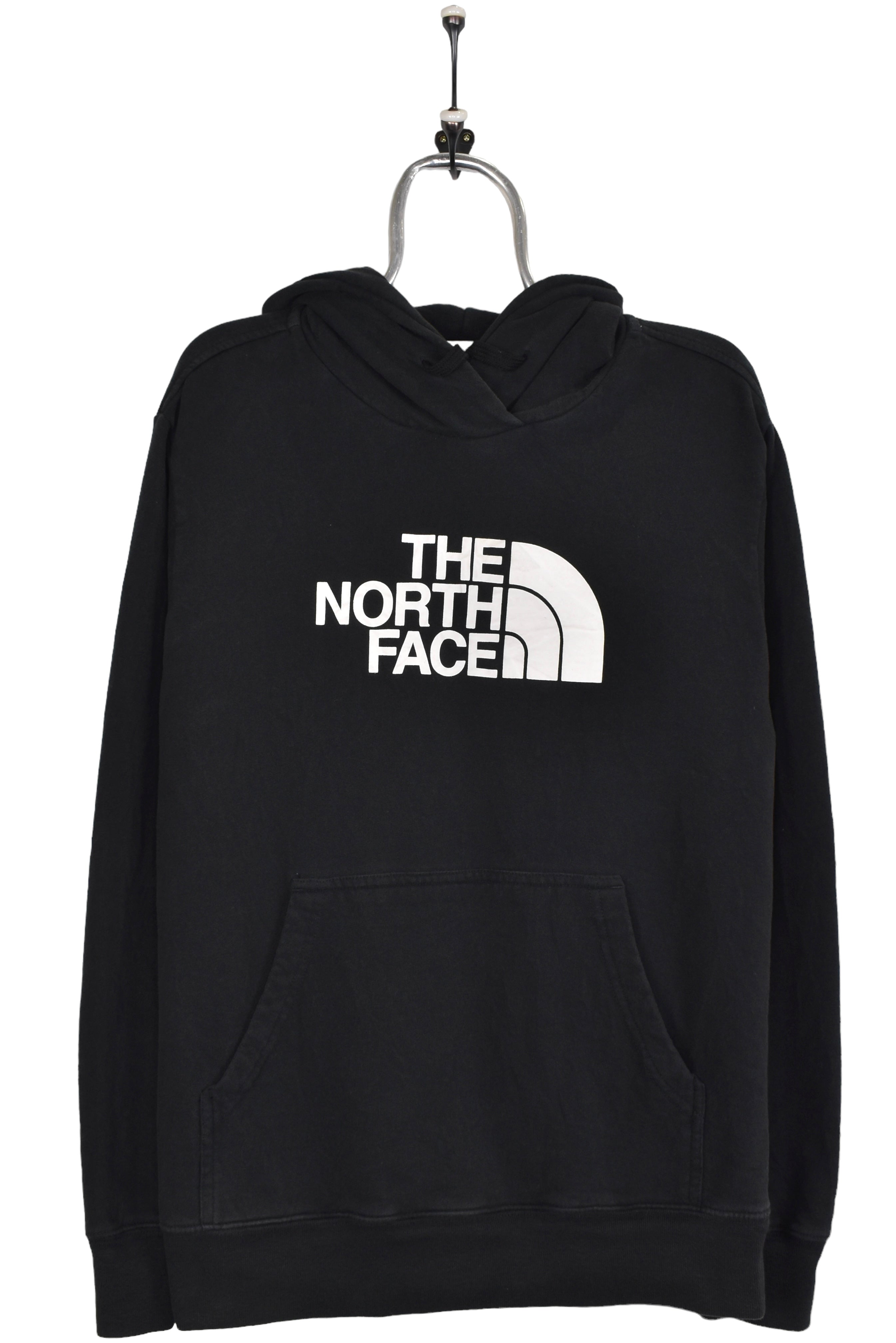 Vintage The North Face hoodie, black graphic sweatshirt - Large