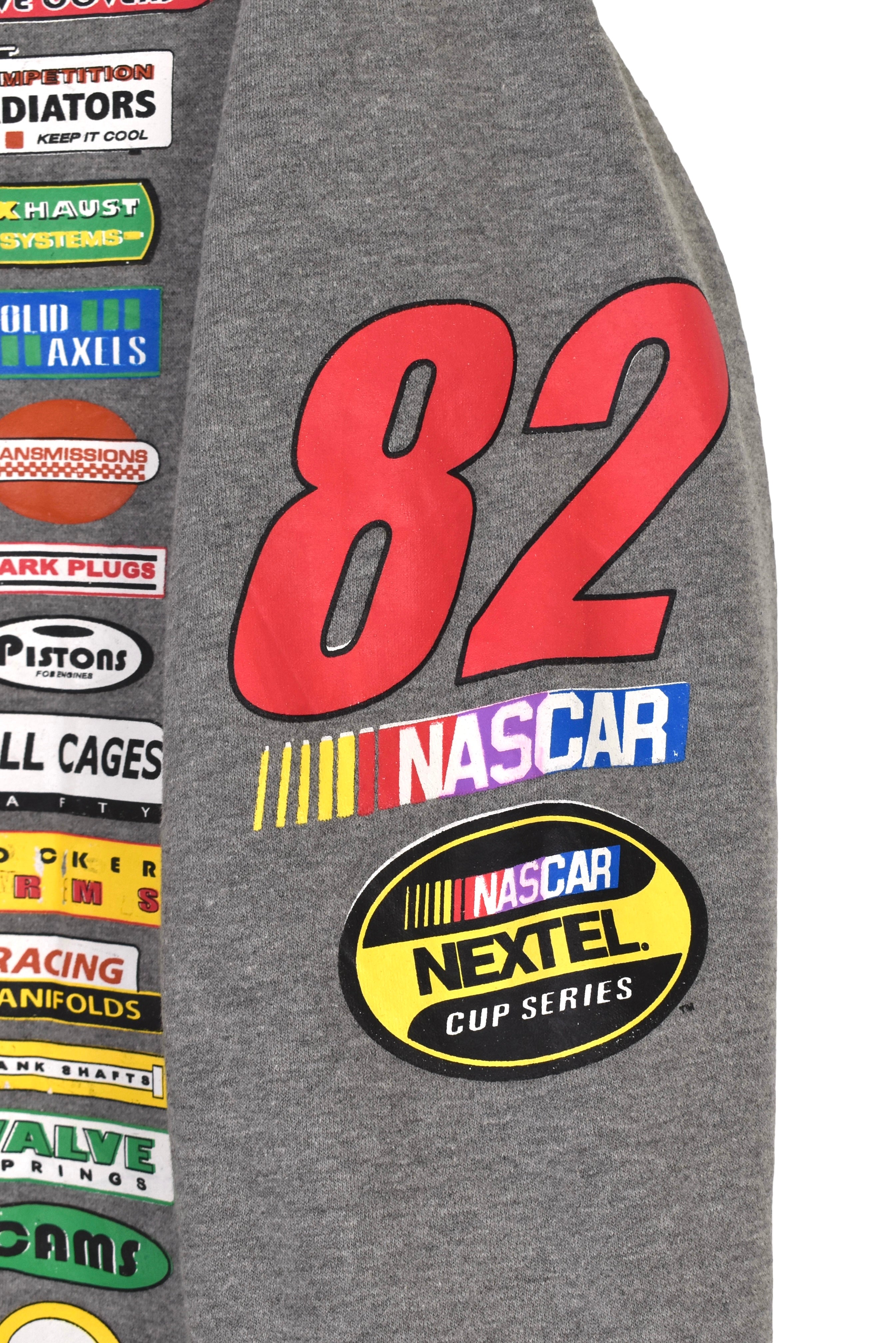 Vintage Nascar hoodie (L), grey graphic sweatshirt