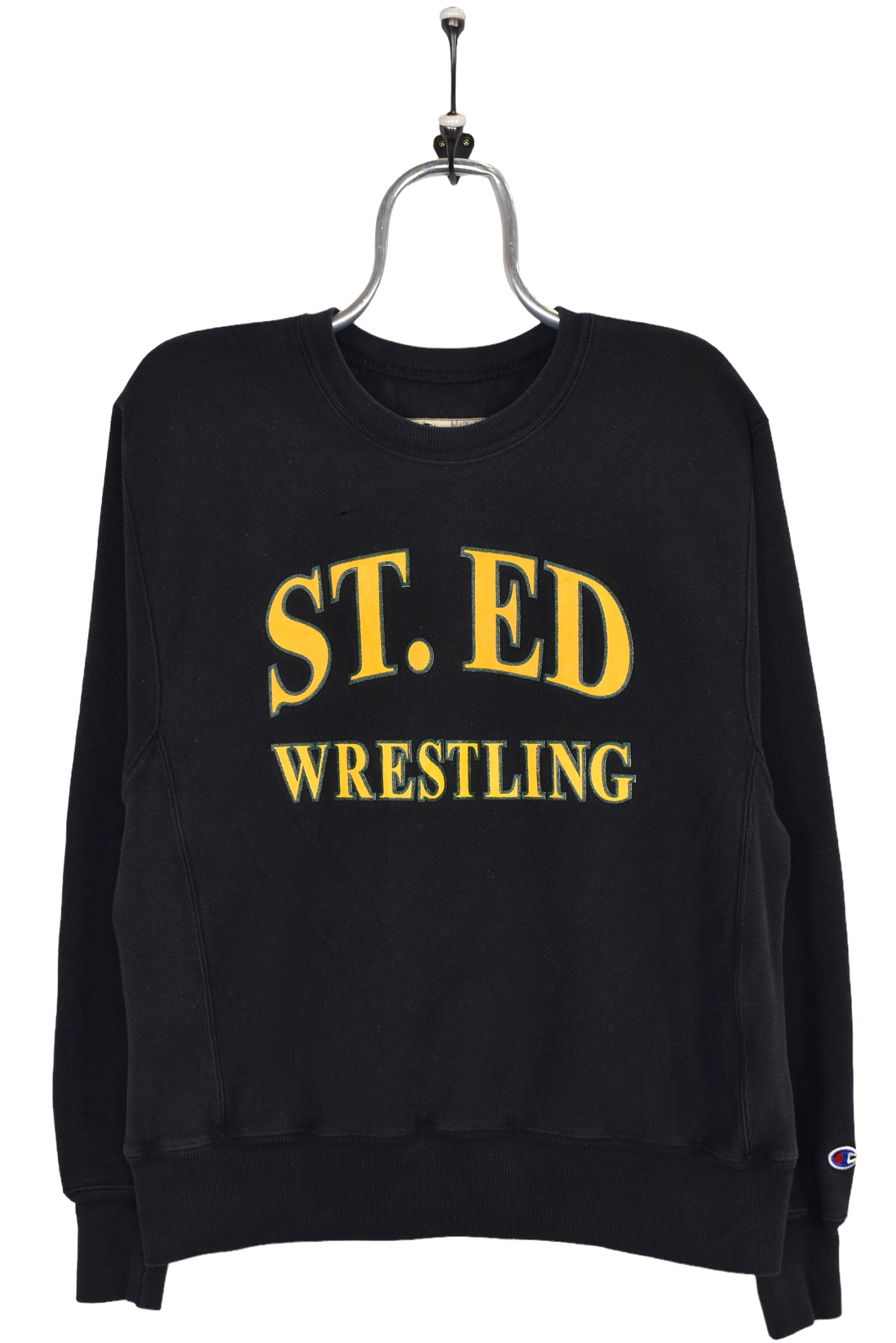 Vintage St Edward wrestling sweatshirt Large, college black crewneck