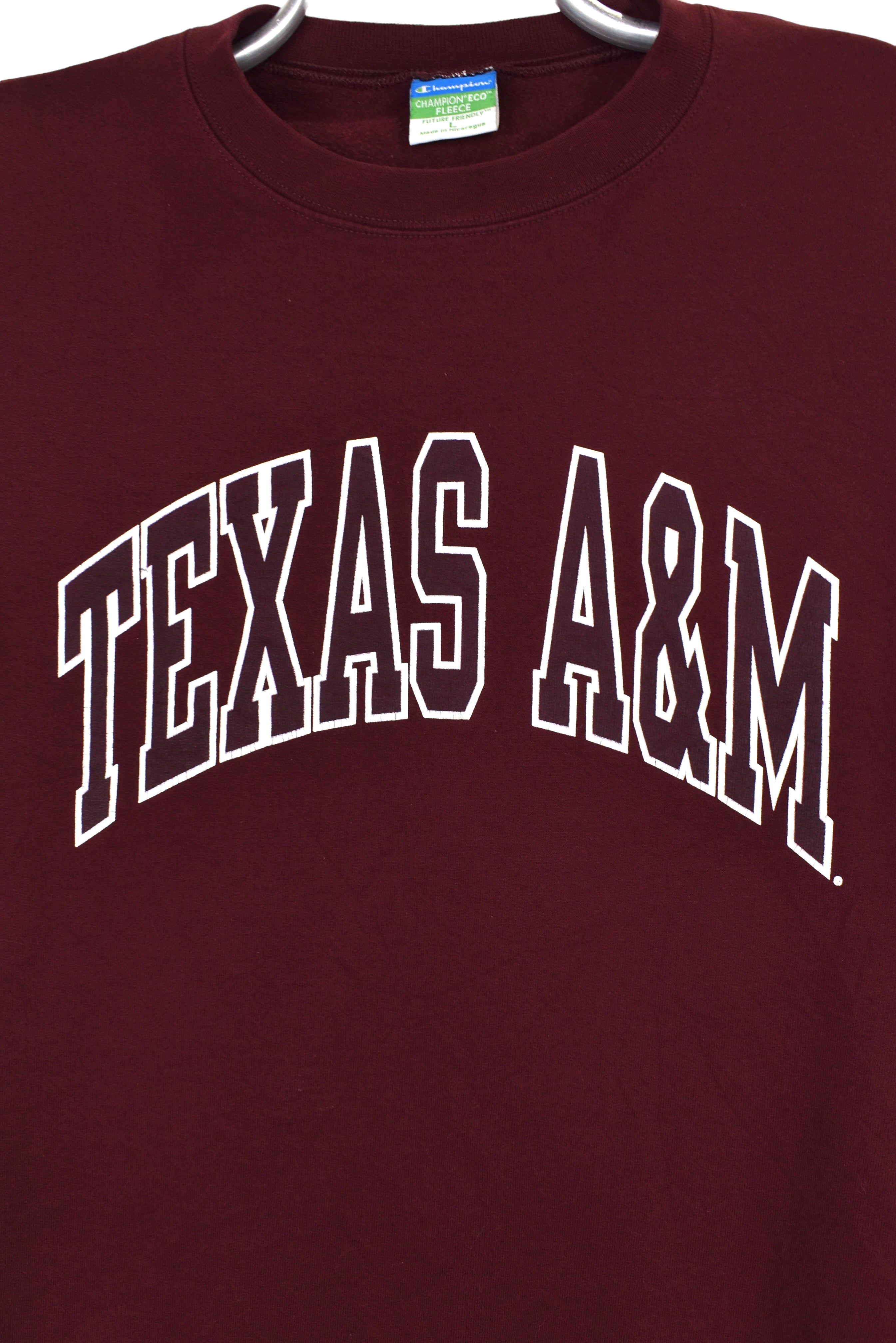 Vintage Texas A&M University sweatshirt Large, burgundy graphic crewneck