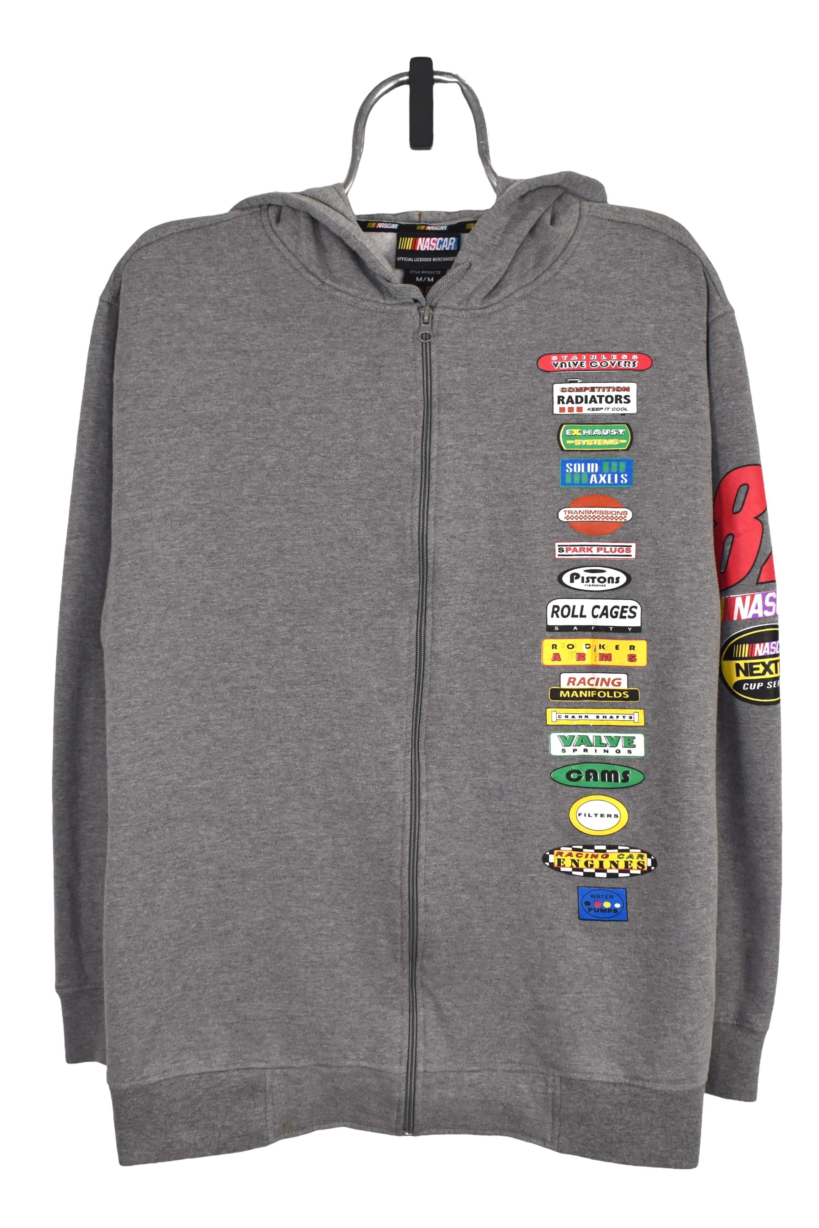 Vintage Nascar hoodie (L), grey graphic sweatshirt