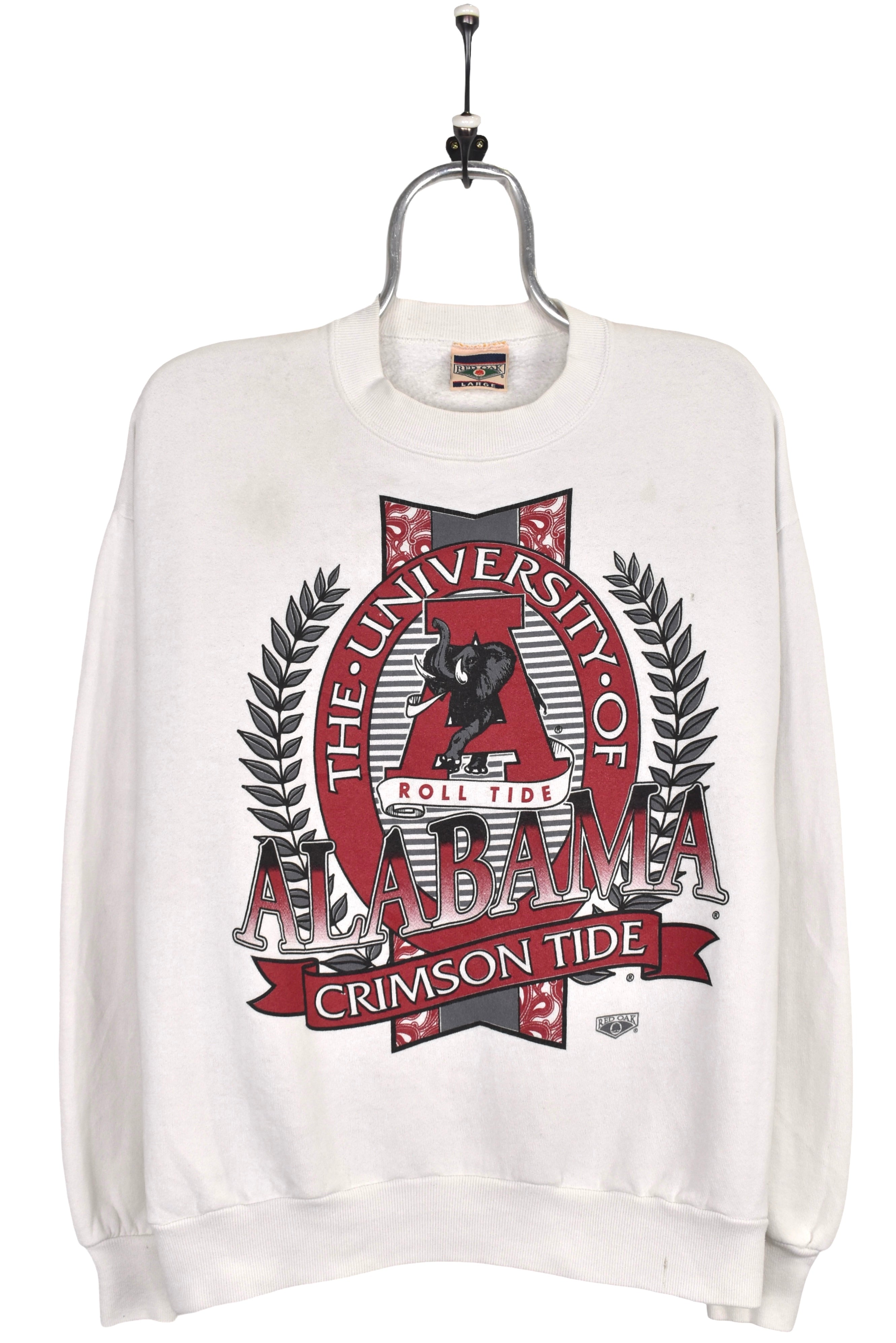 Vintage University of Alabama sweatshirt, white graphic crewneck - Medium