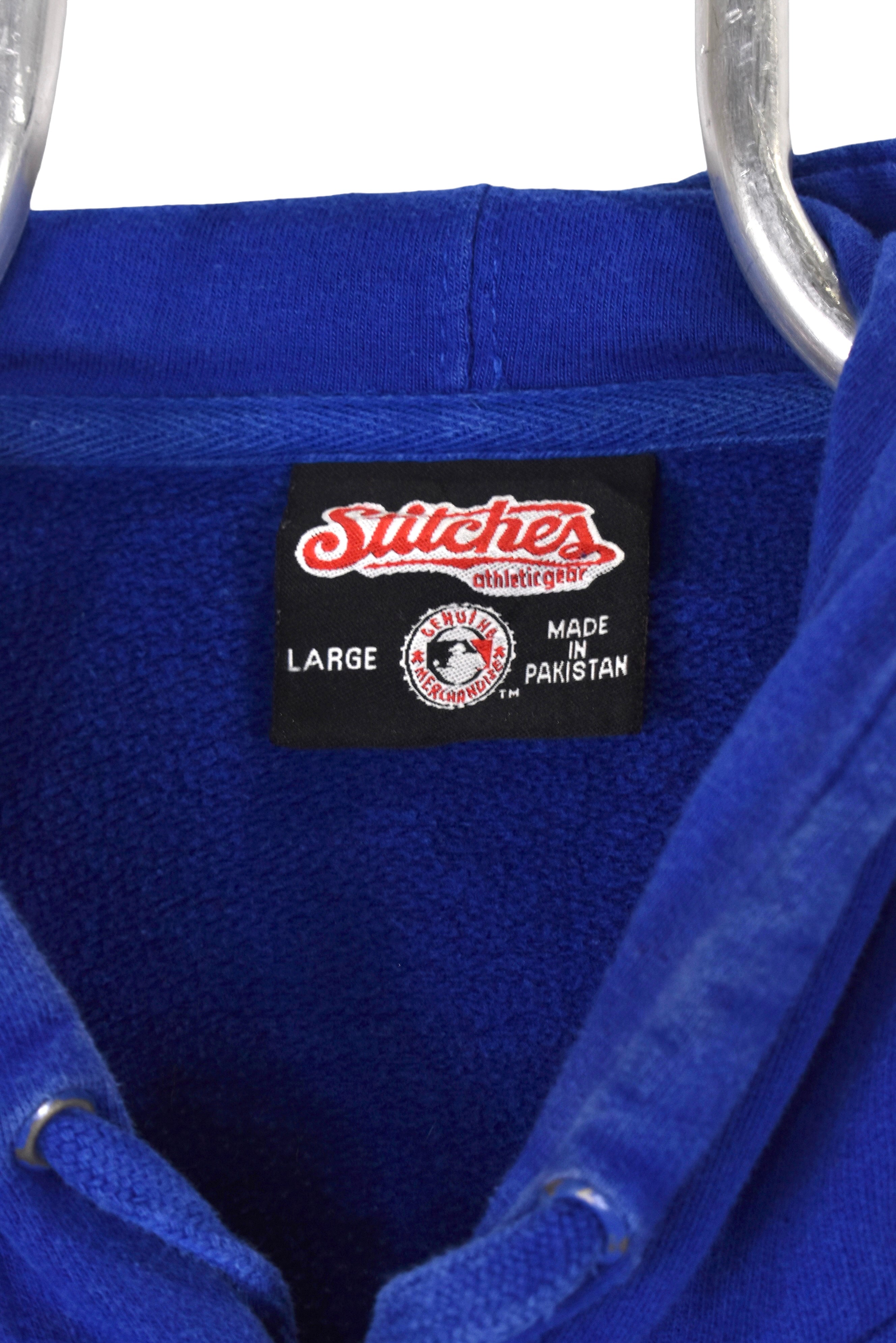 Vintage New York Mets hoodie, blue MLB embroidered sweatshirt - Medium