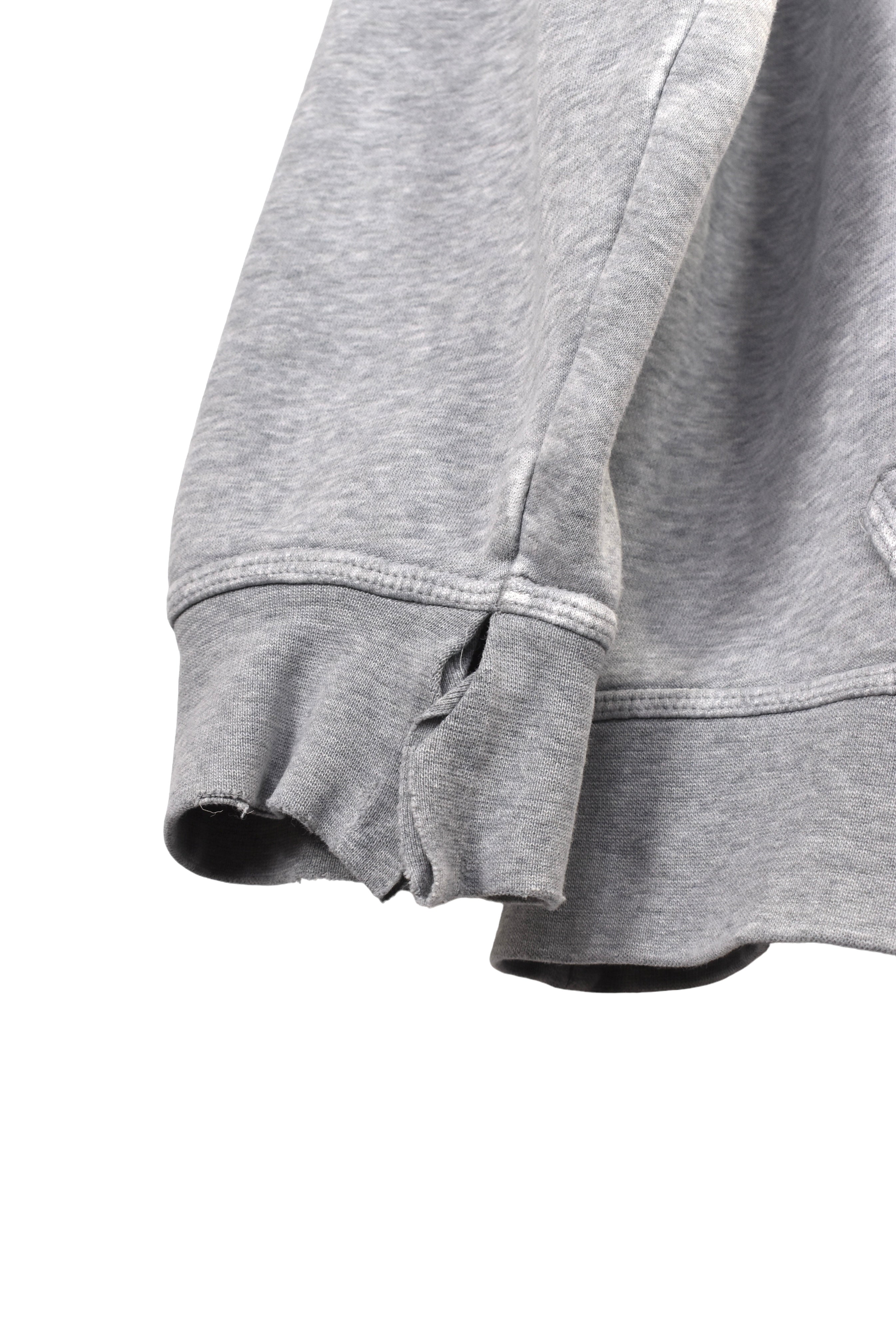 Vintage Nike hoodie, grey centre swoosh embroidered sweatshirt - Large