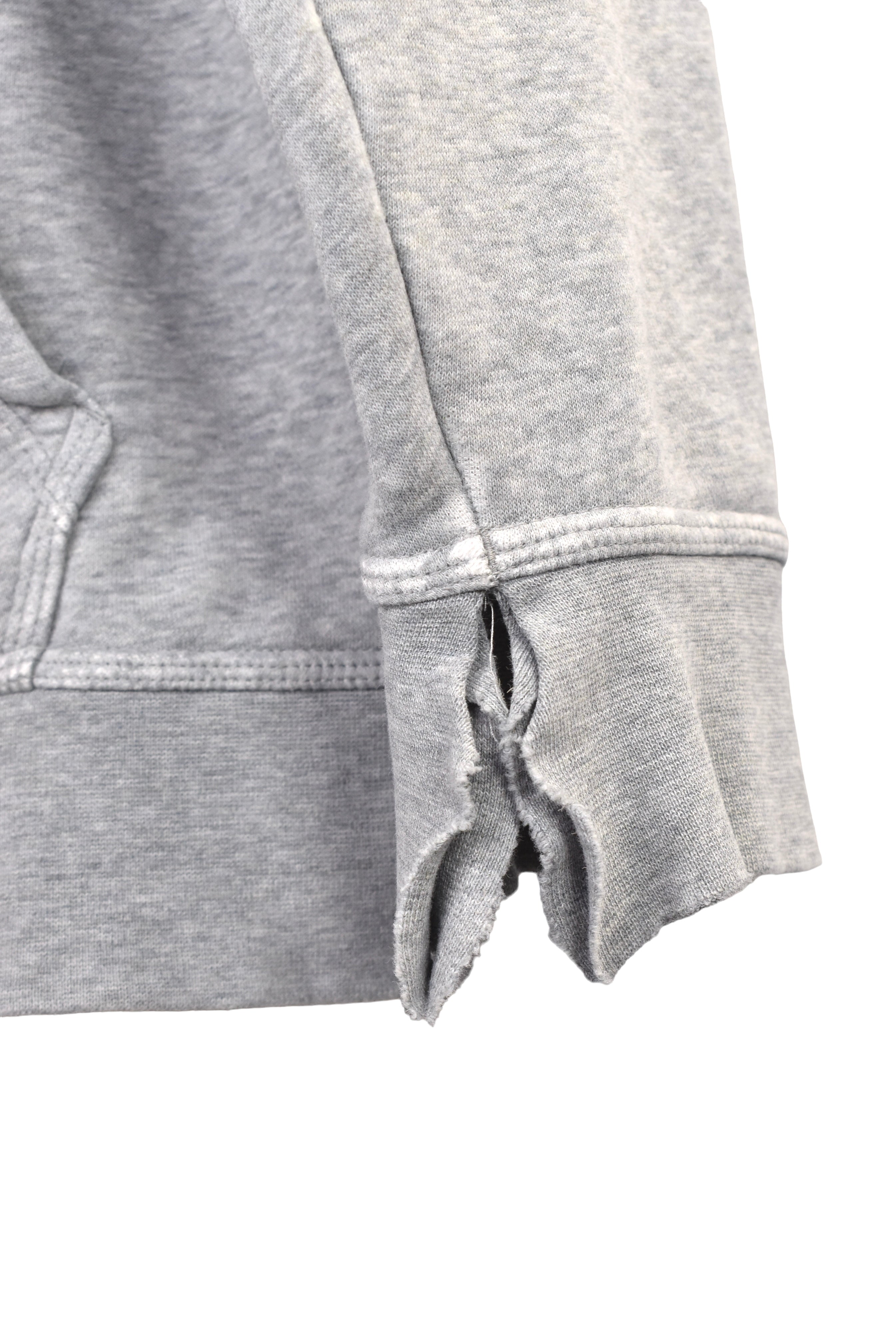 Vintage Nike hoodie, grey centre swoosh embroidered sweatshirt - Large