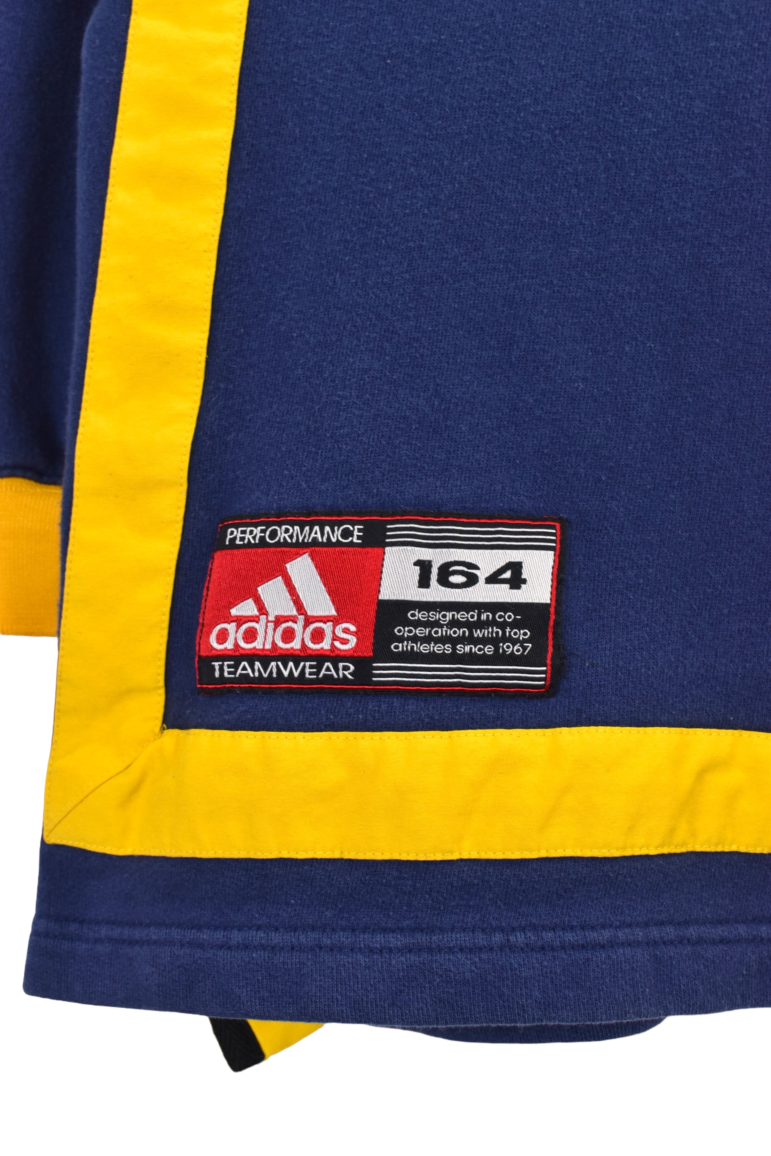 Vintage Adidas basketball sweatshirt, navy embroidered crewneck - XS