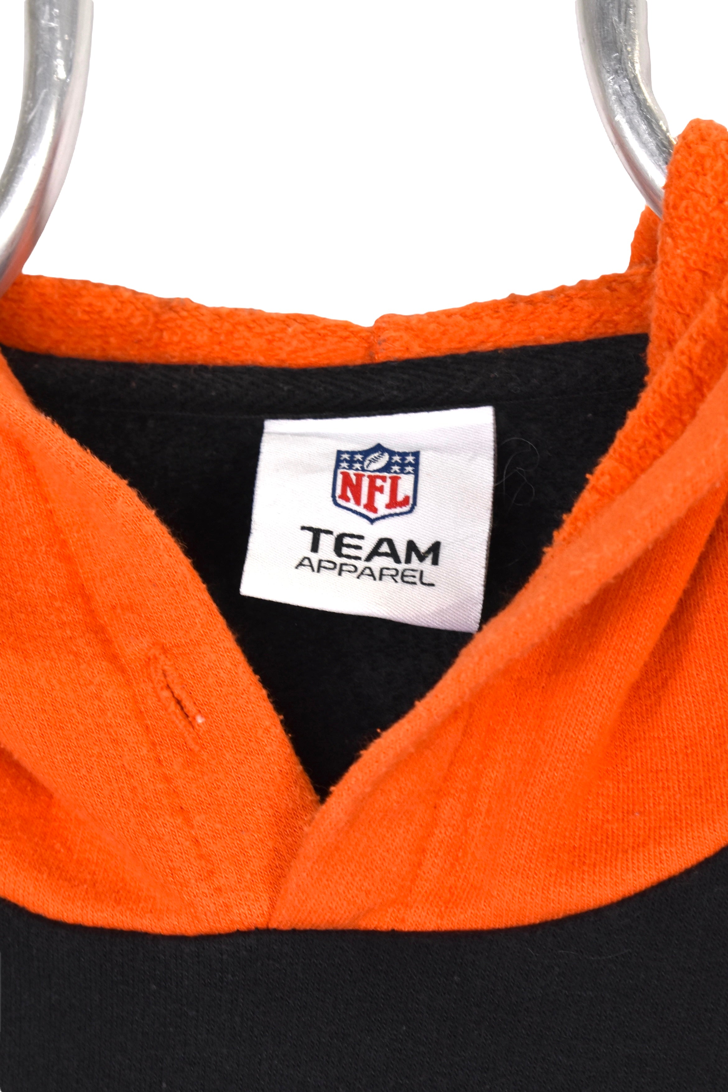 Vintage Cincinnati Bengals hoodie, black NFL graphic sweatshirt - Large