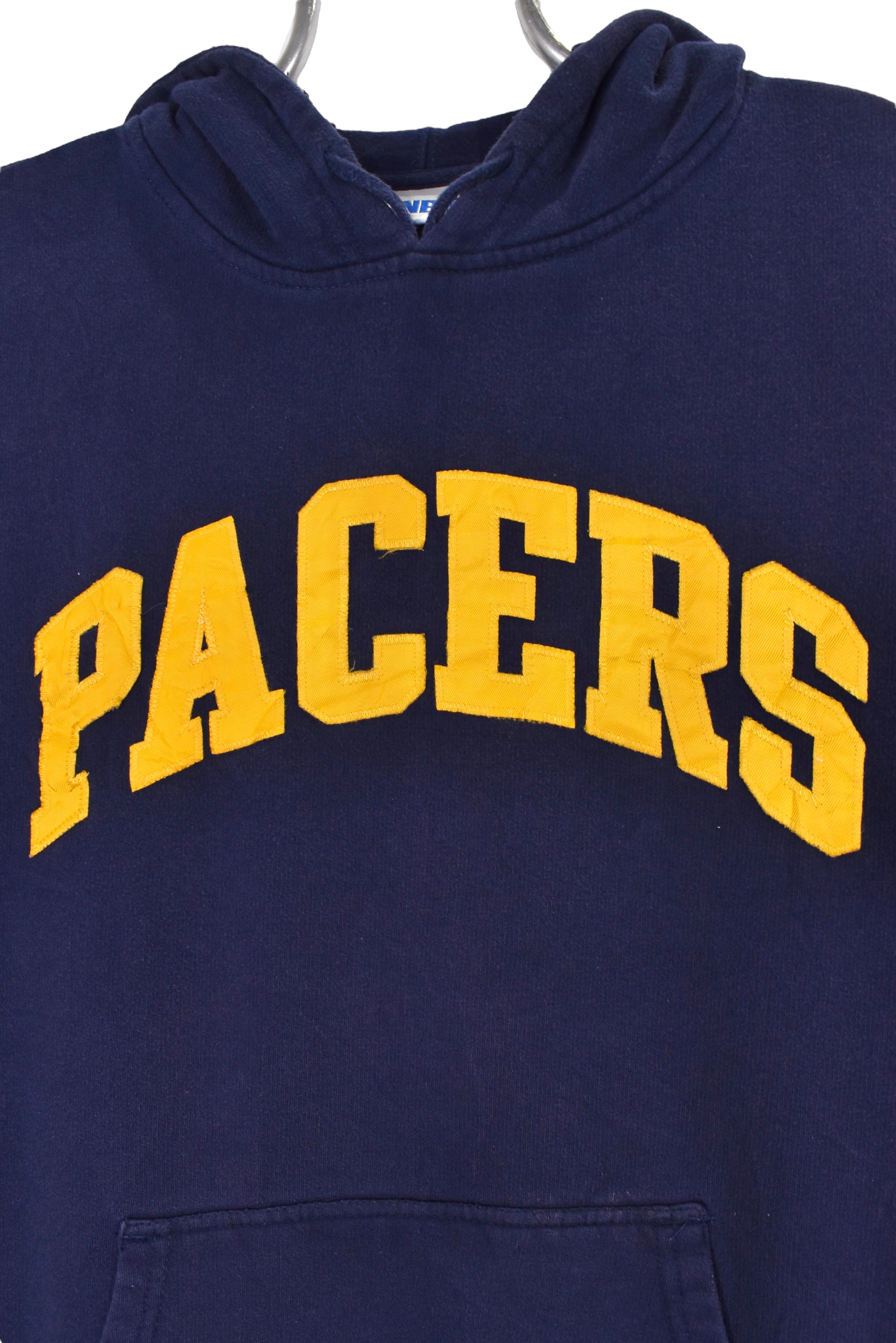 Vintage Indiana Pacers hoodie, navy NBA embroidered sweatshirt - Large