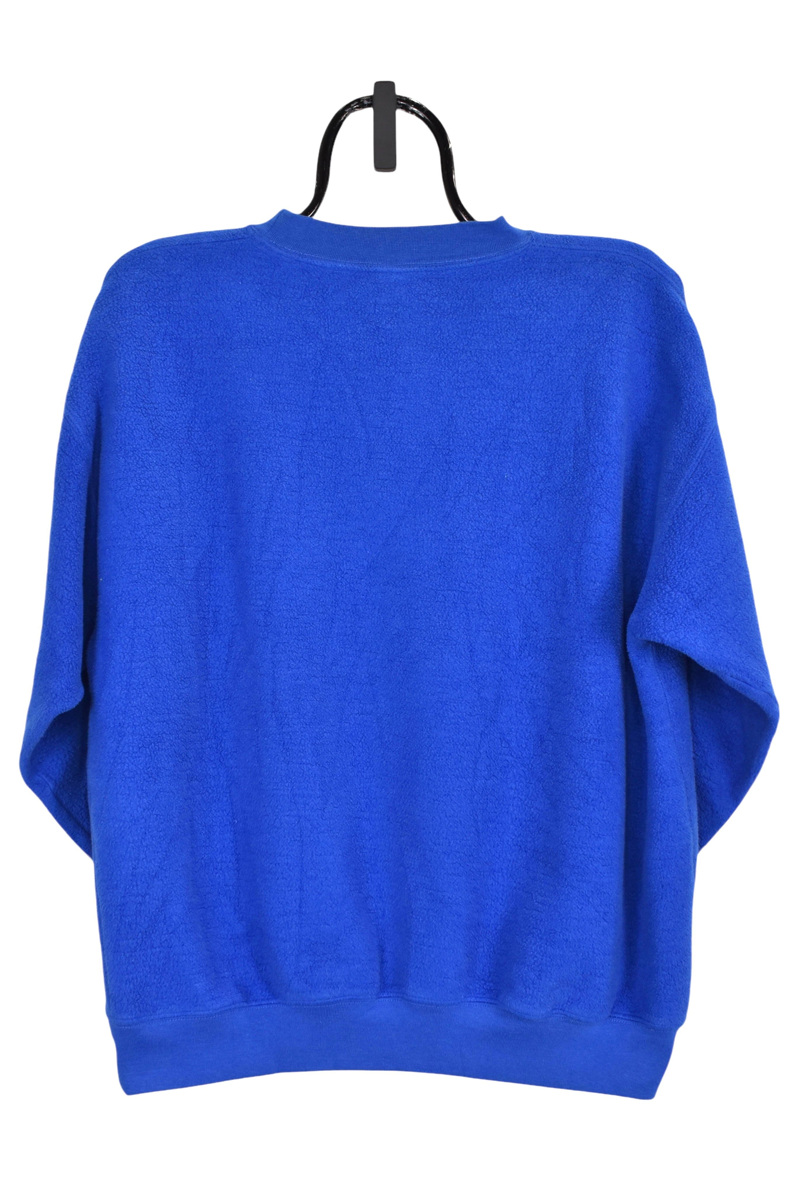 Vintage New England Patriots fleece (M), NFL blue embroidered sweatshirt