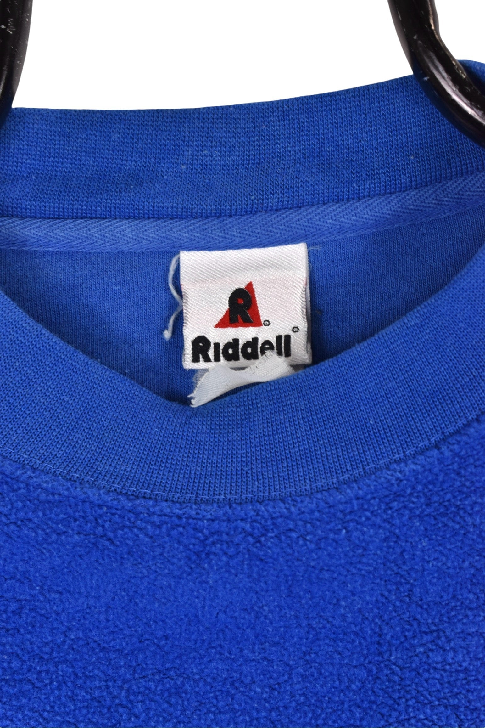 Vintage New England Patriots fleece (M), NFL blue embroidered sweatshirt