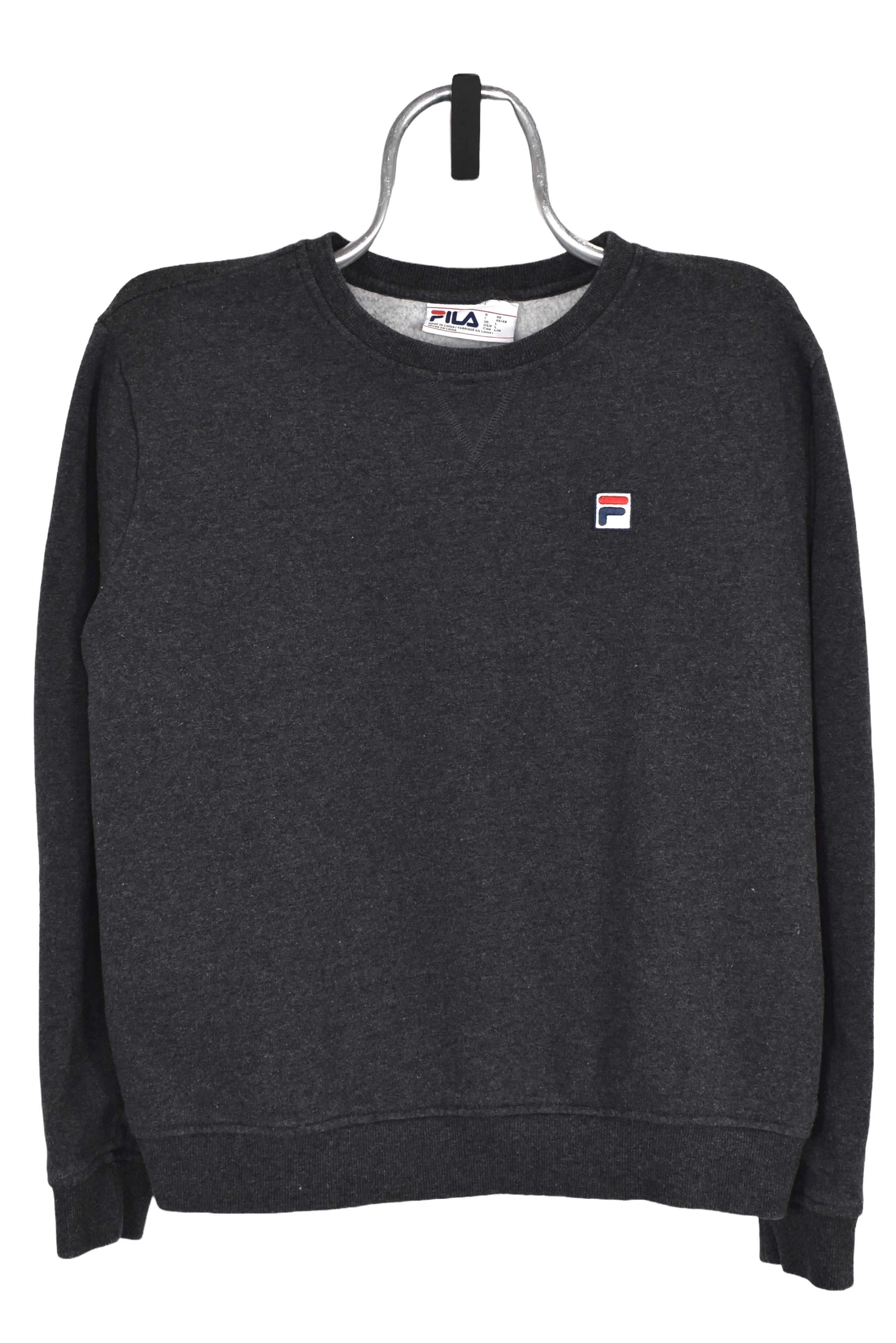 Womens vintage Fila sweatshirt (M), grey embroidered crewneck