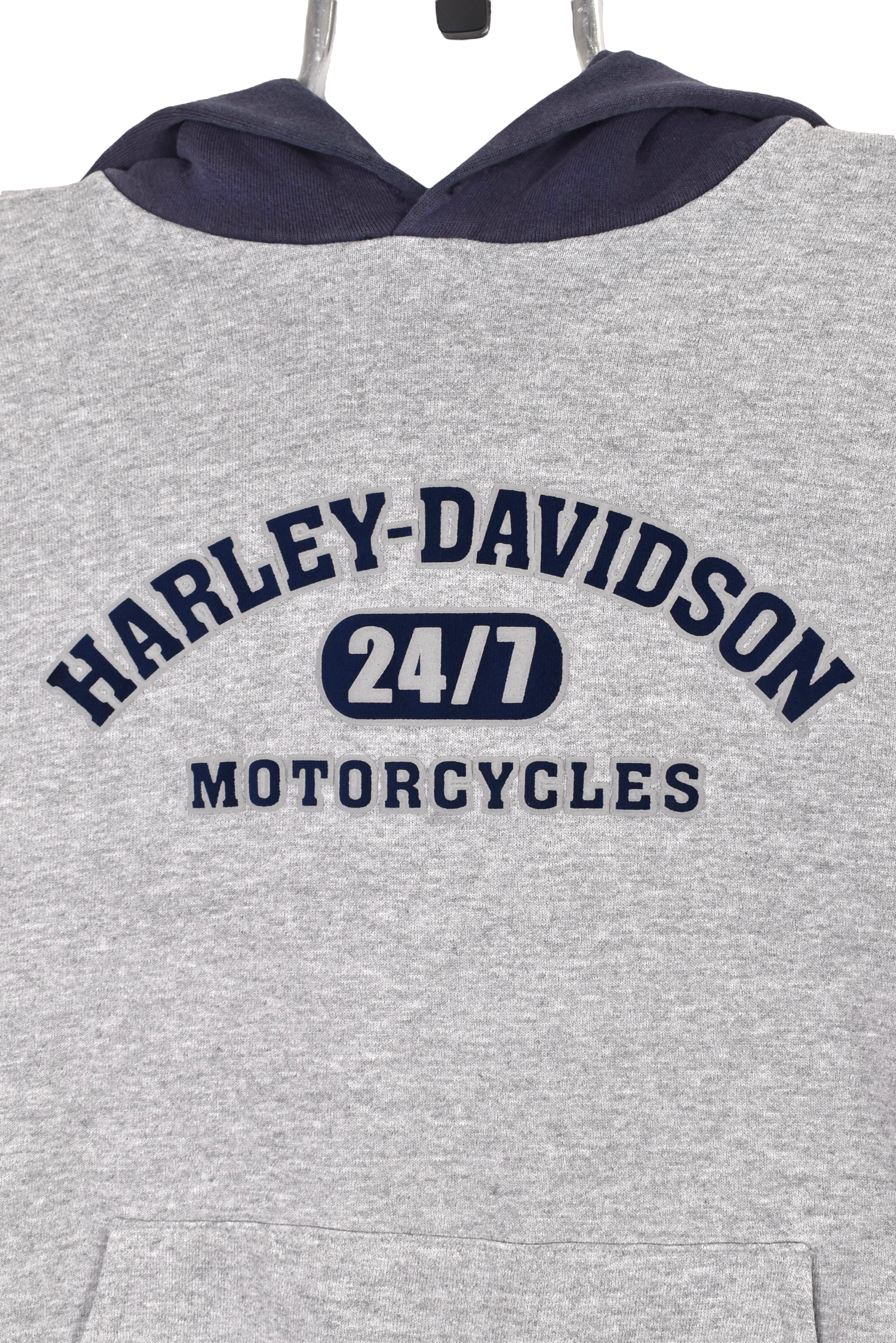 Vintage Harley Davidson hoodie (M), grey graphic sweatshirt