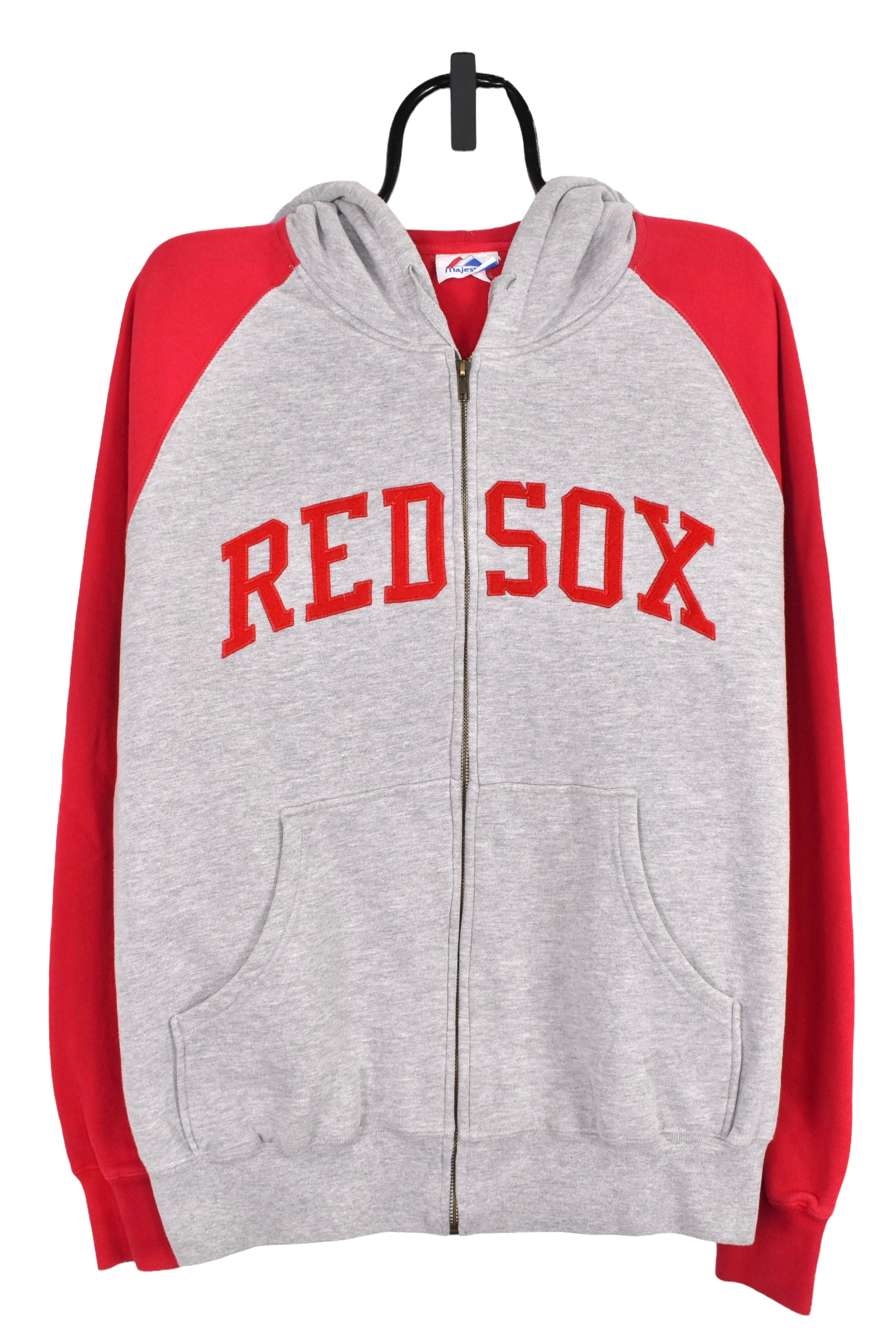 Vintage Boston Red Sox hoodie (XL), grey MLB embroidered sweatshirt