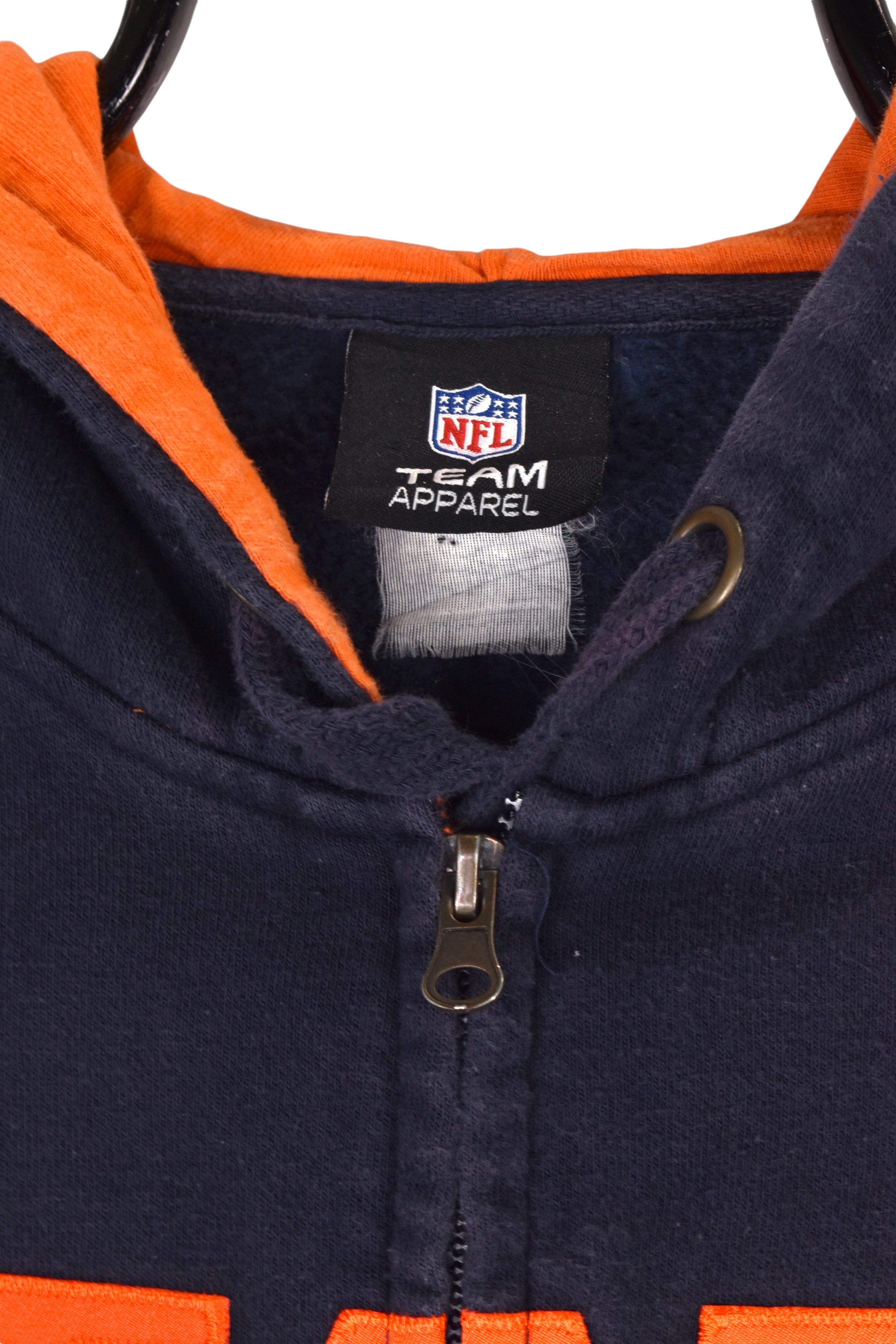 Vintage Chicago Bears hoodie (M), navy NFL embroidered sweatshirt