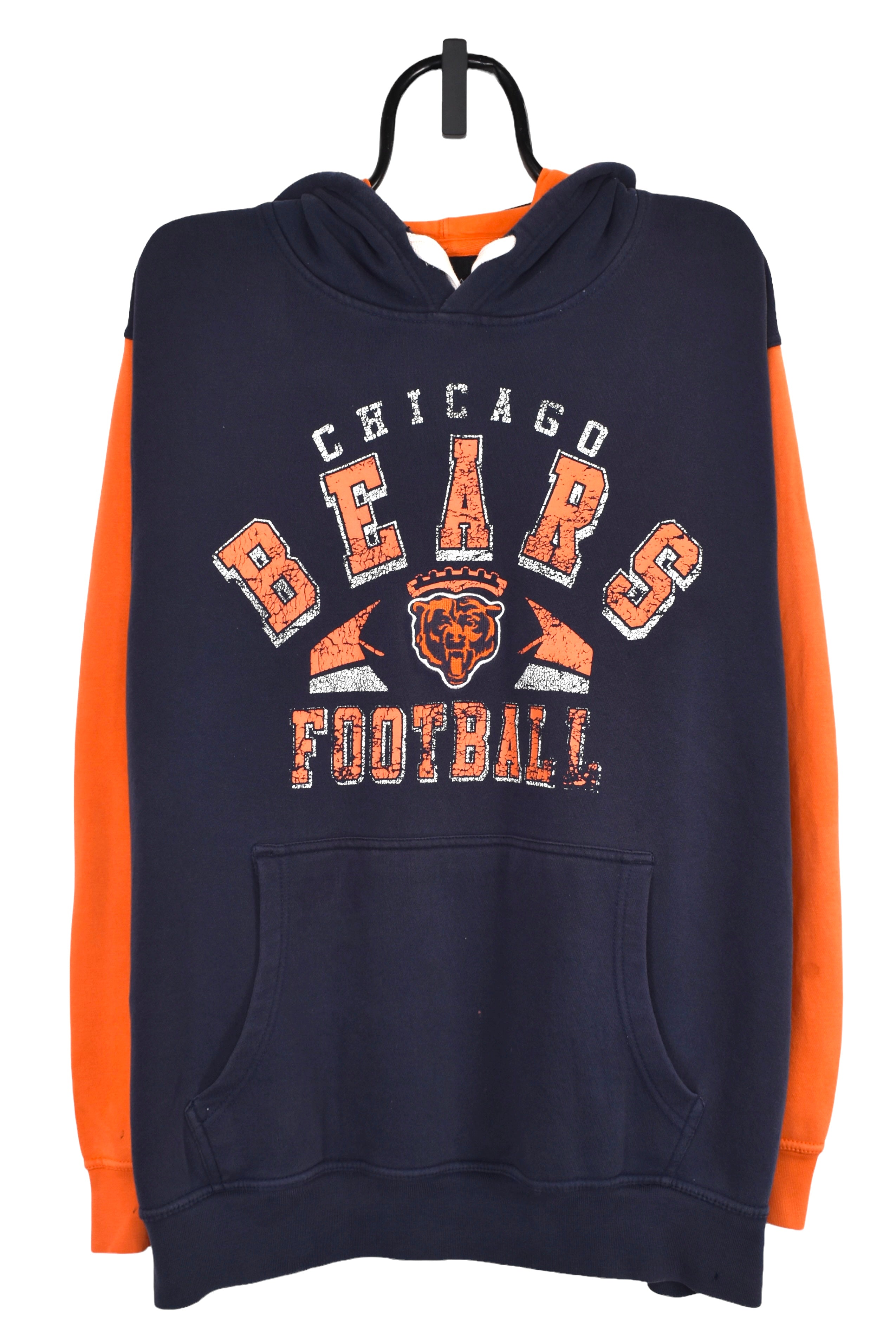 Vintage Chicago Bears hoodie (2XL), navy NFL graphic sweatshirt