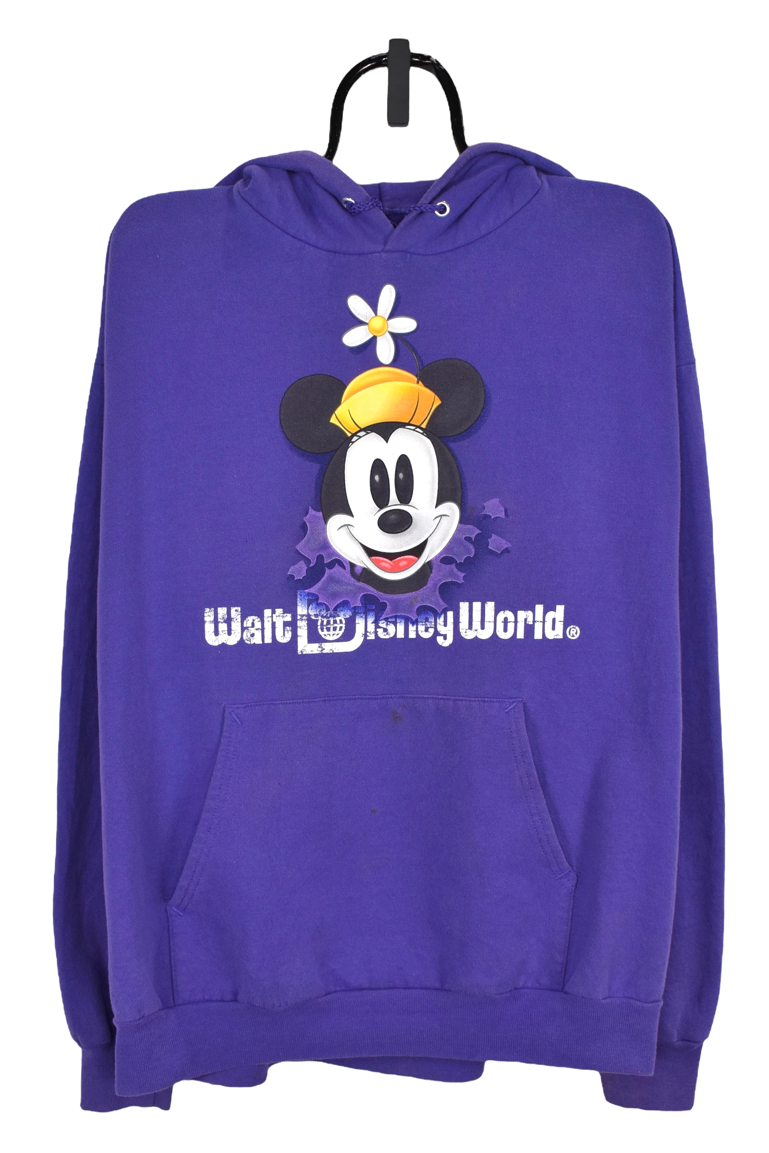 Vintage Minnie Mouse hoodie (XL), purple Disney graphic sweatshirt