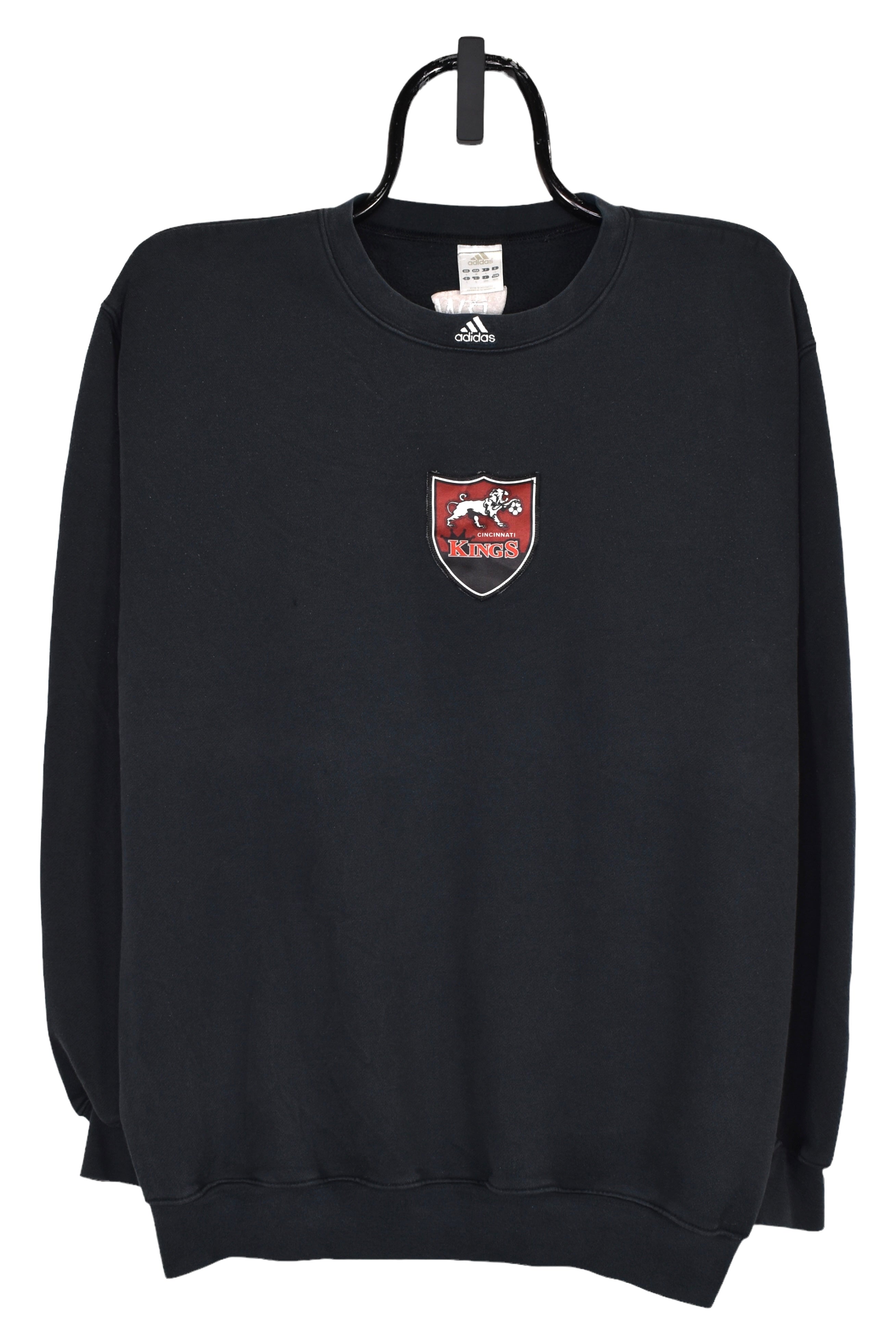 Vintage Adidas sweatshirt (L), black embroidered crewneck