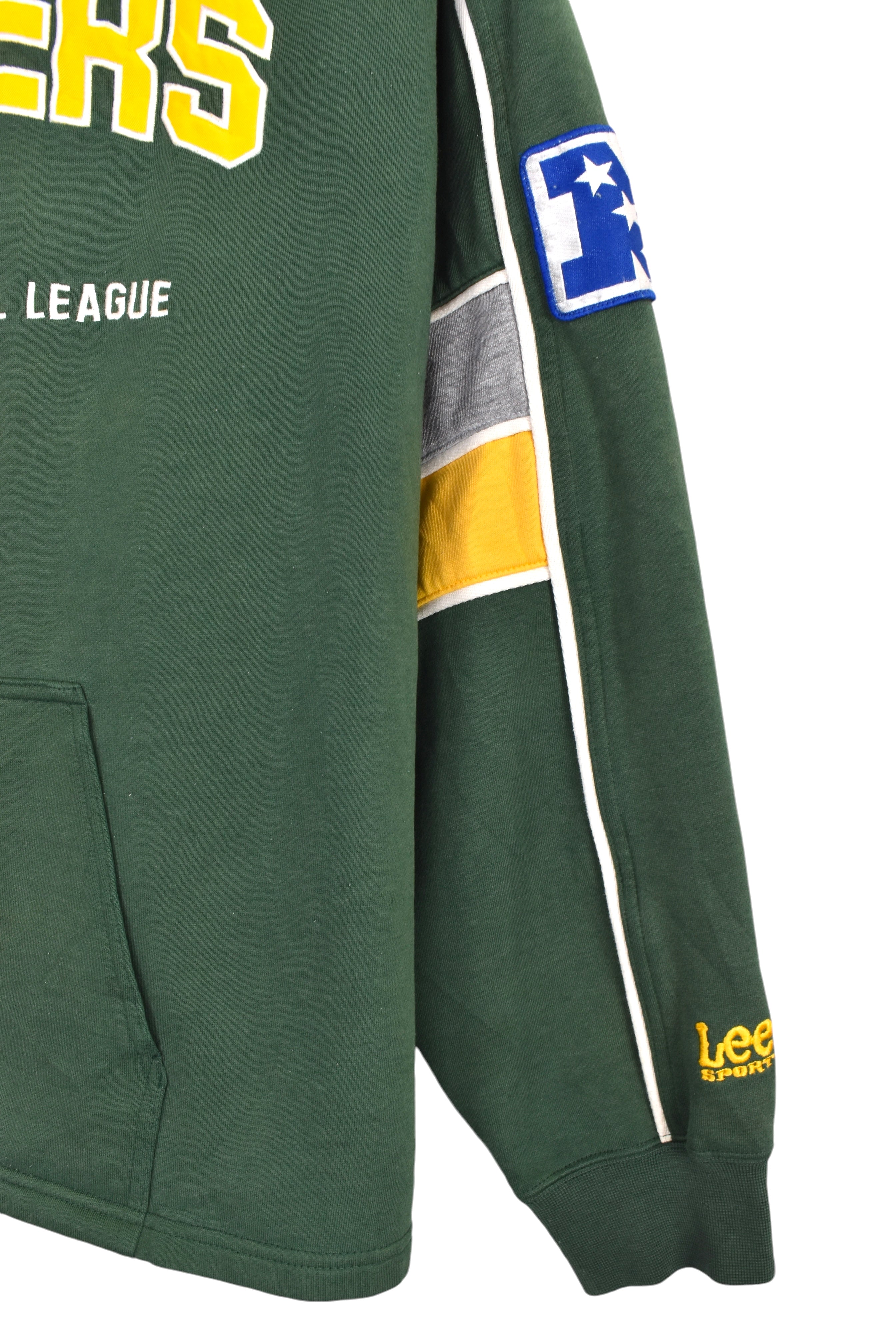 Vintage Green Bay Packers hoodie (XL), NFL green embroidered sweatshirt
