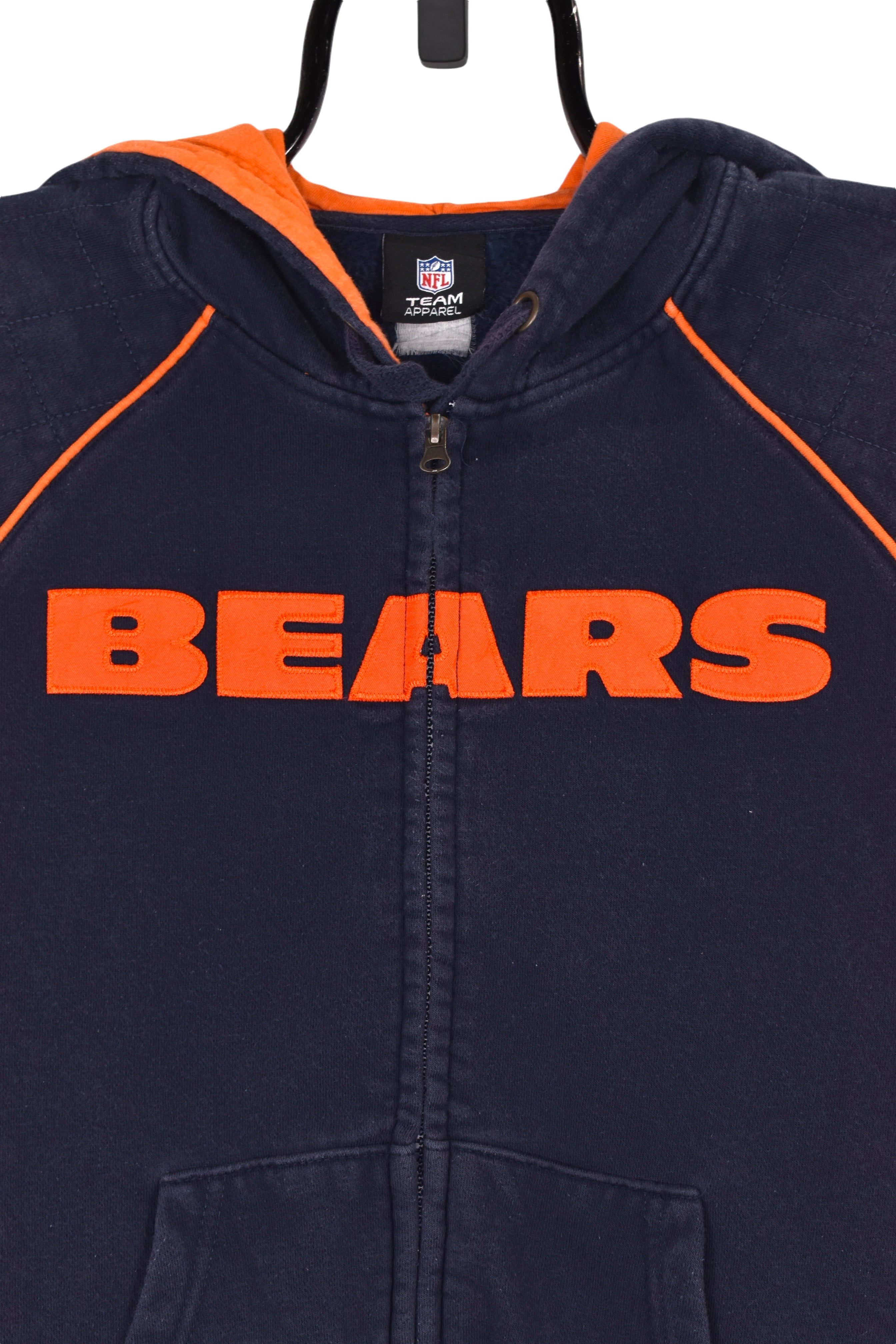Vintage Chicago Bears hoodie (M), navy NFL embroidered sweatshirt