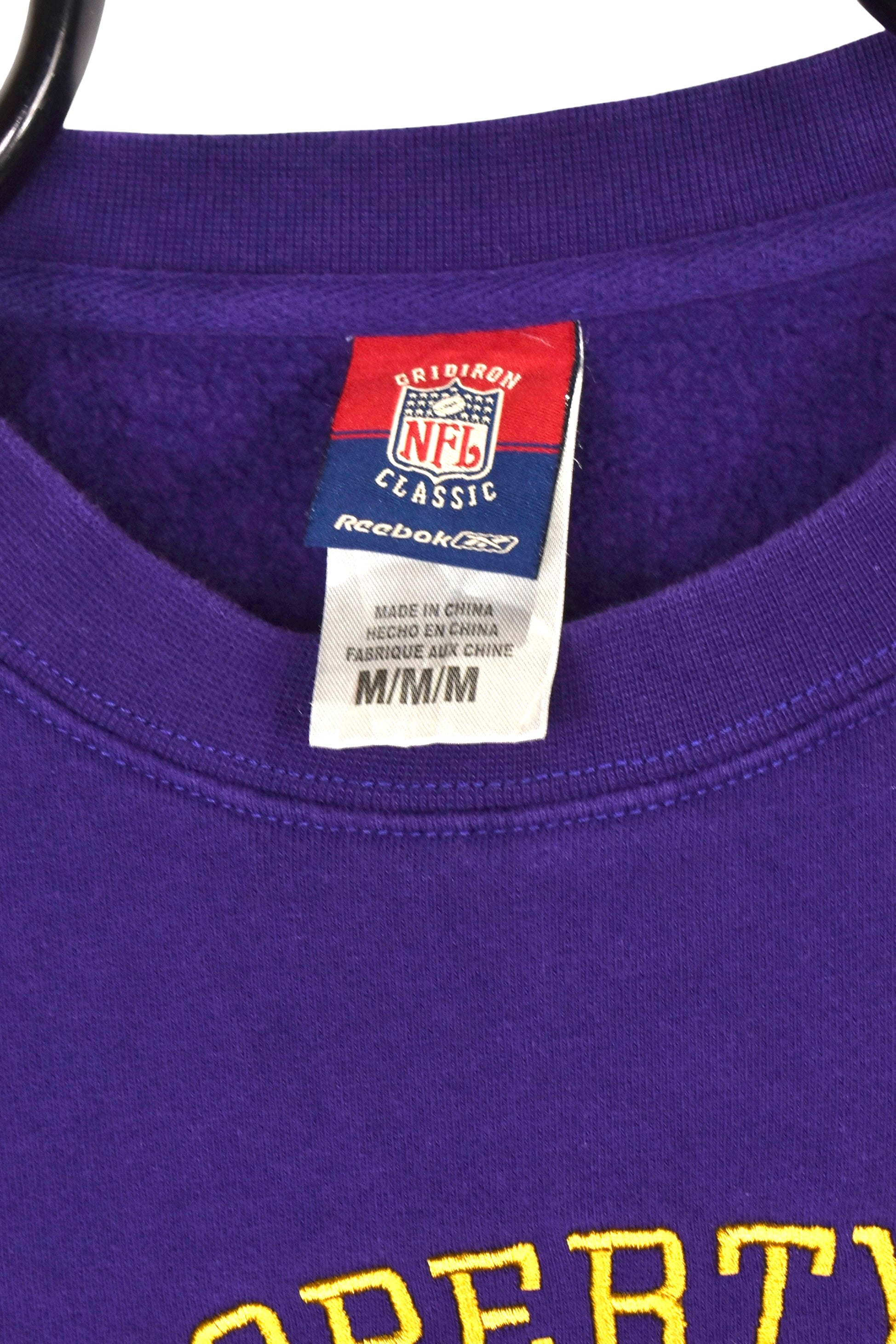 Vintage Baltimore Ravens sweatshirt (L), purple NFL embroidered crewneck