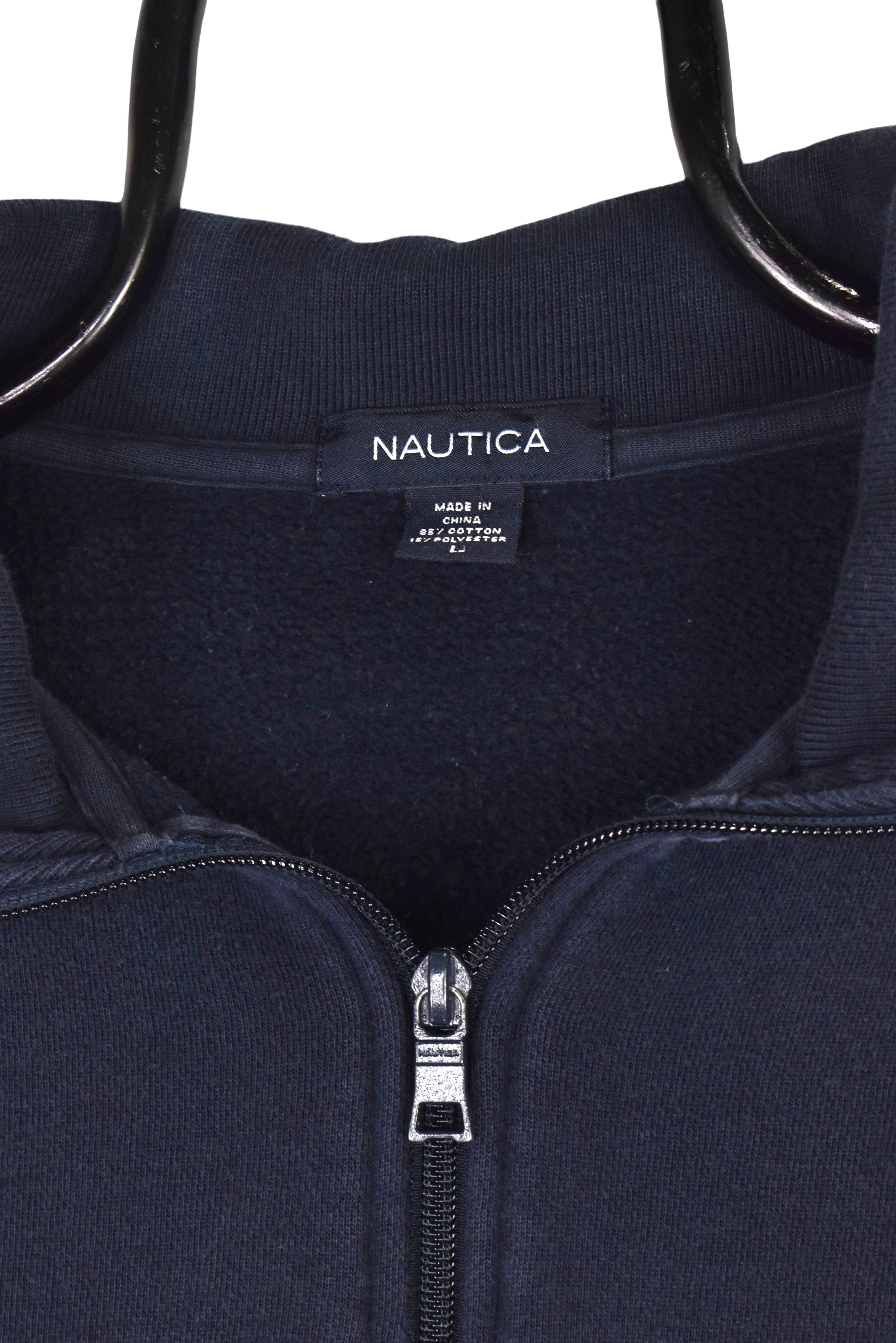 Vintage Nautica quarter zip (M), navy embroidered sweatshirt