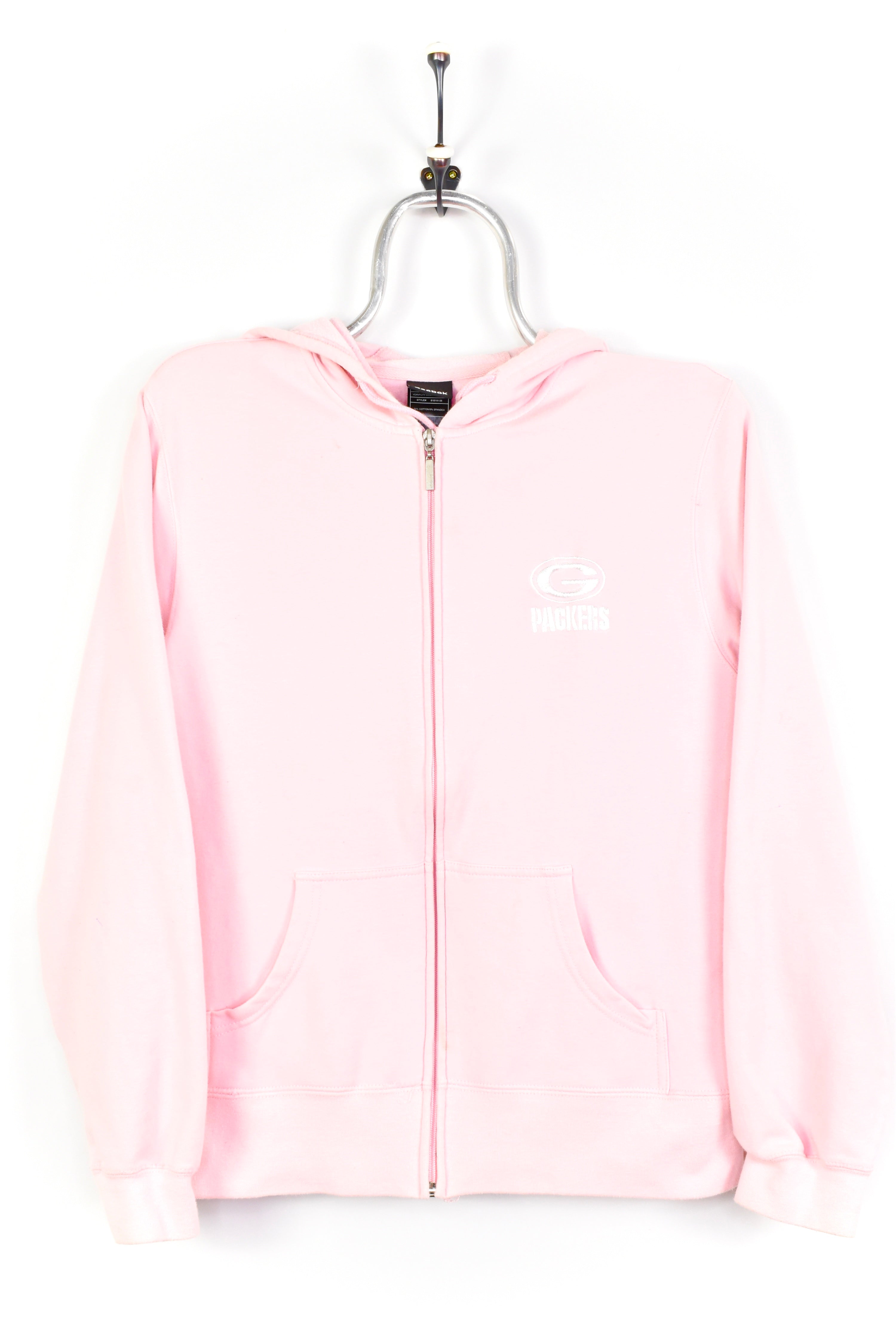 VINTAGE WOMEN'S NFL GREEN BACK PACKERS PINK HOODIE | MEDIUM PRO SPORT