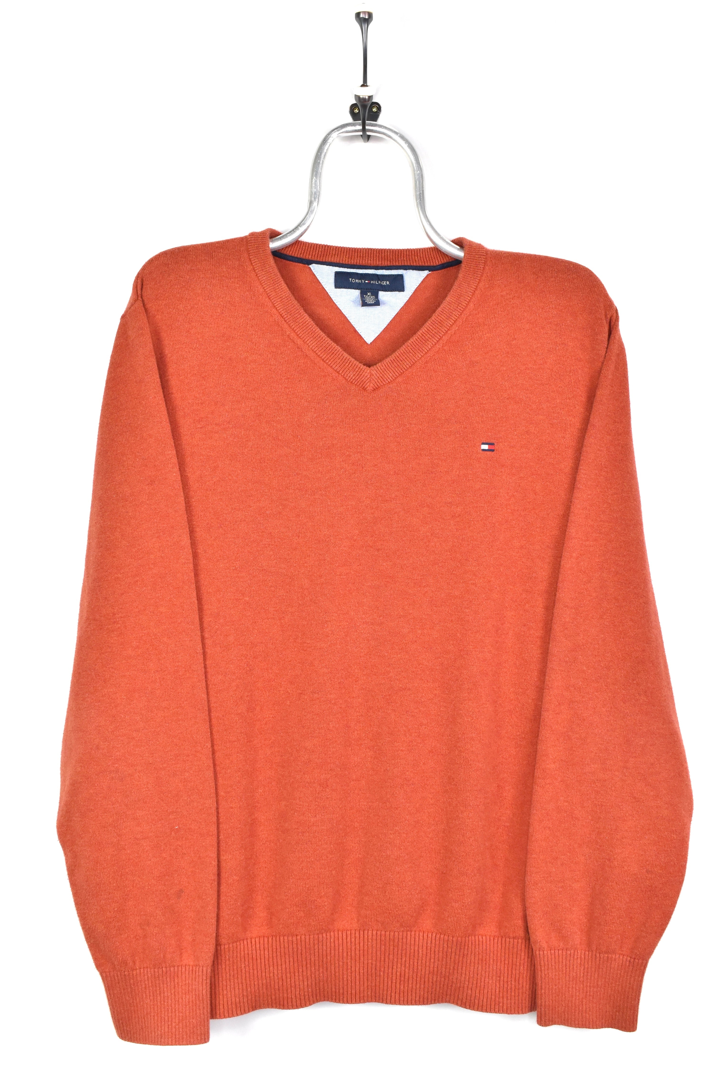 VINTAGE TOMMY HILFIGER ORANGE SWEATSHIRT | XL TOMMY HILFIGER