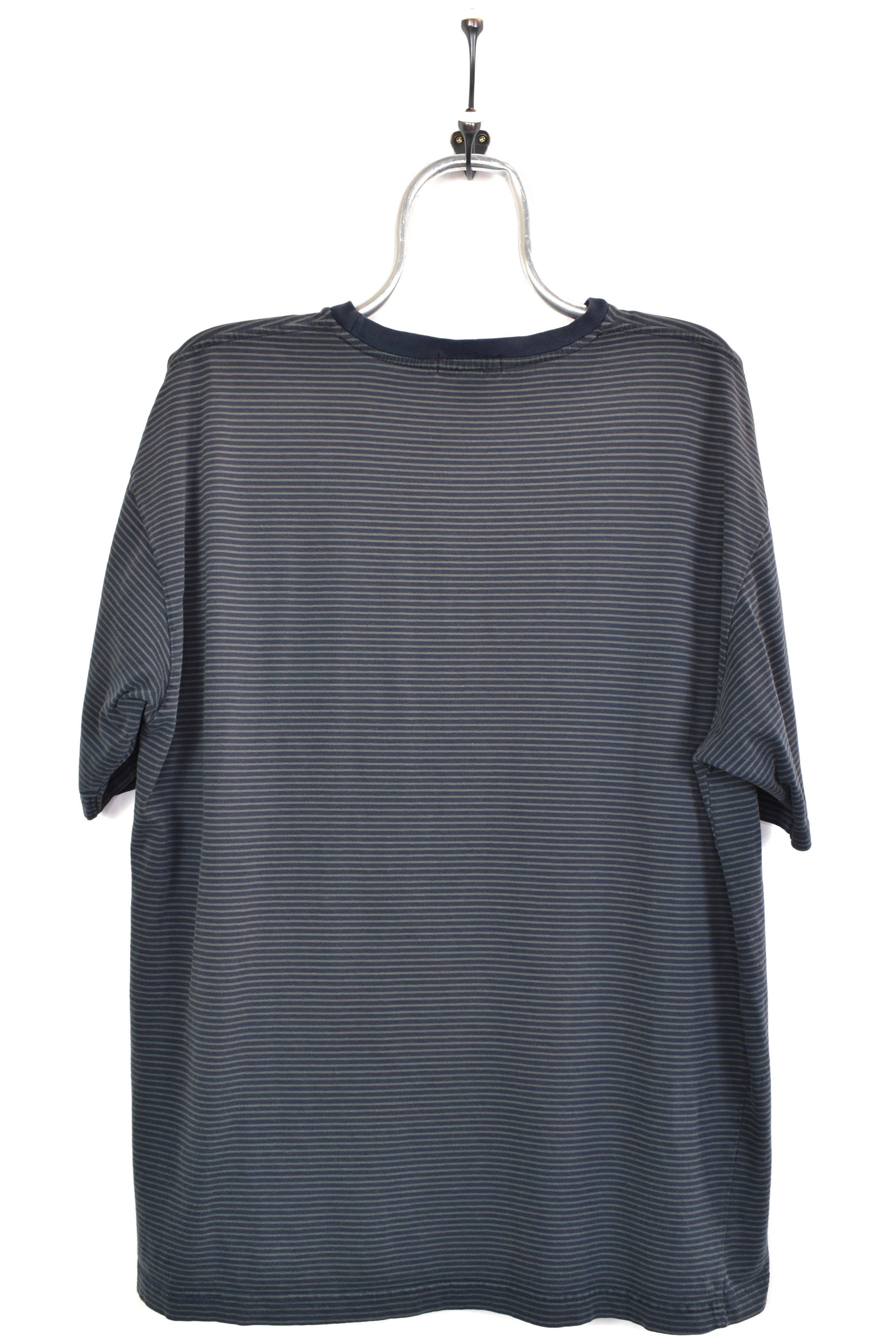 Vintage Nautica embroidered striped t-shirt | XL NAUTICA