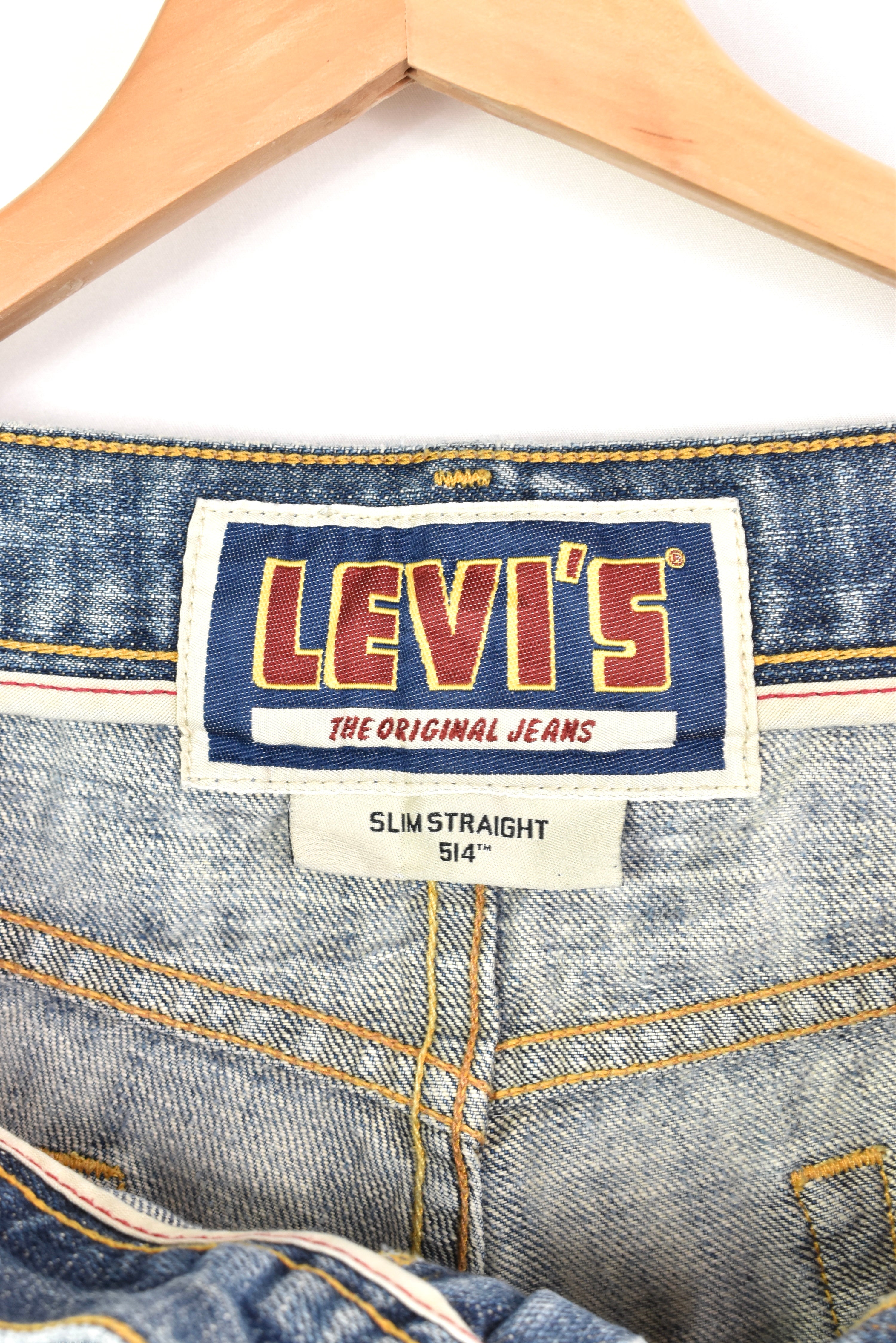 Women's vintage Levi's shorts, rework denim jeans - blue, W33" LEVIS