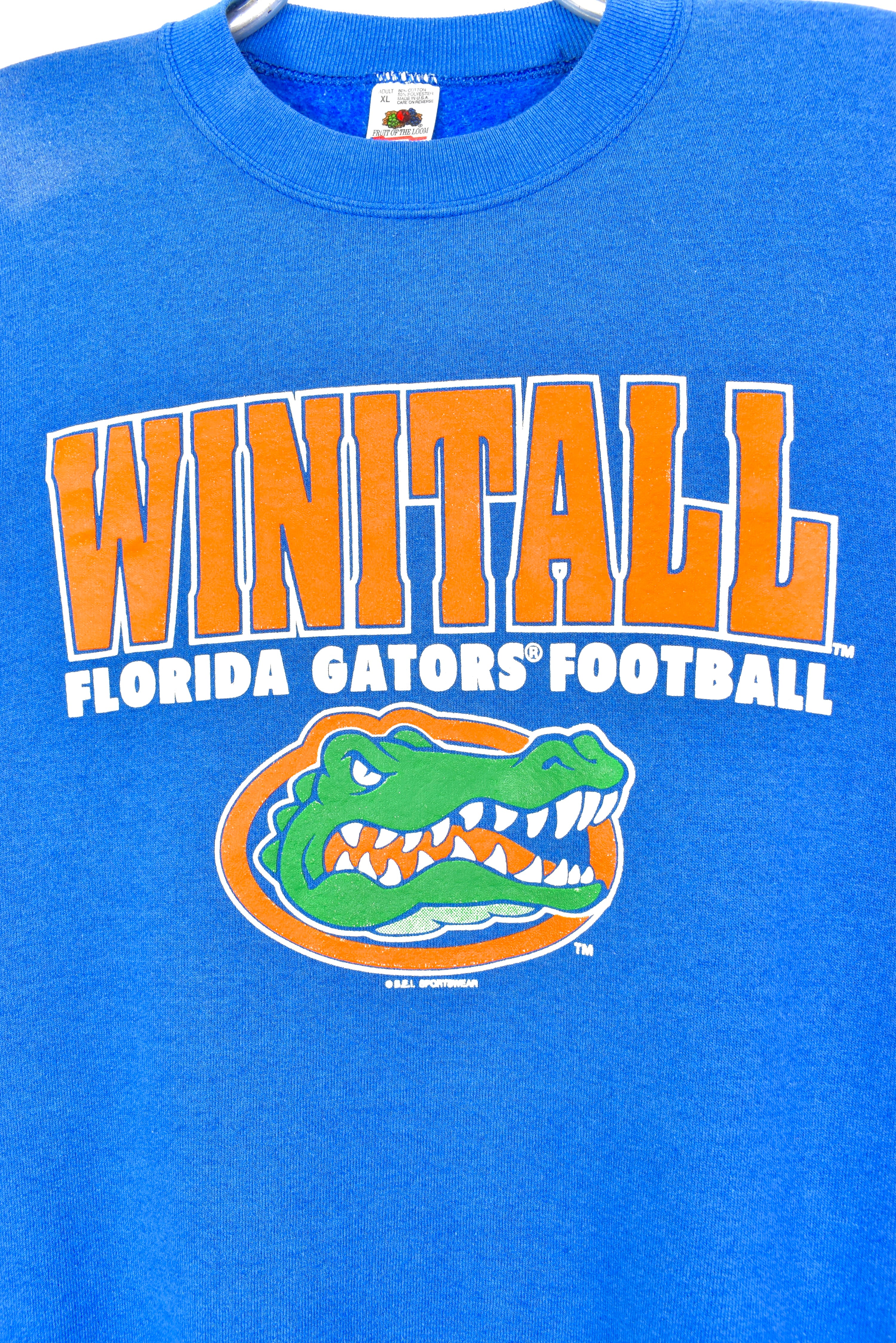 VINTAGE FLORIDA UNIVERSITY GATORS BLUE SWEATSHIRT | XL COLLEGE