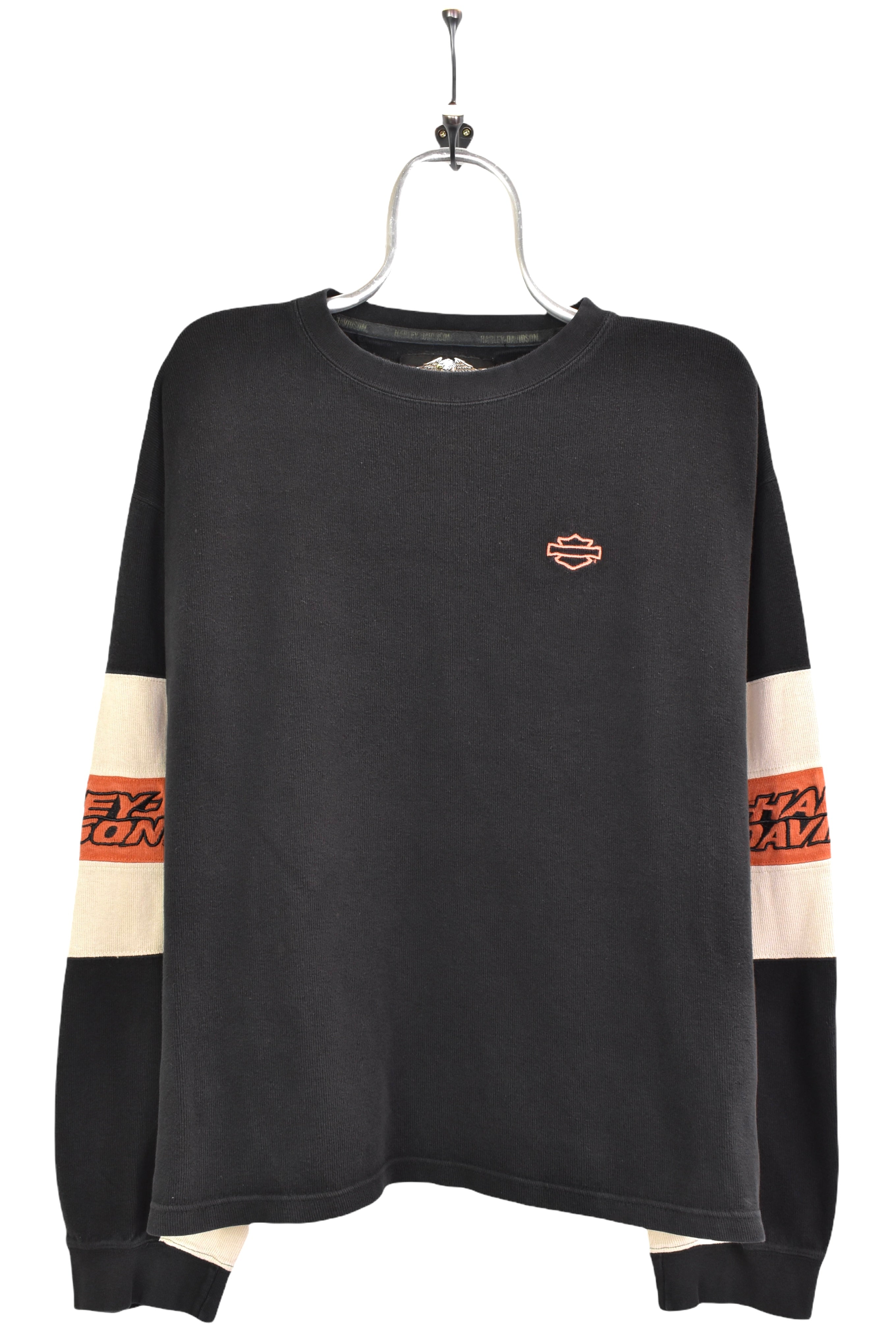 Vintage Women's Harley Davidson embroidered black sweatshirt | XL HARLEY DAVIDSON