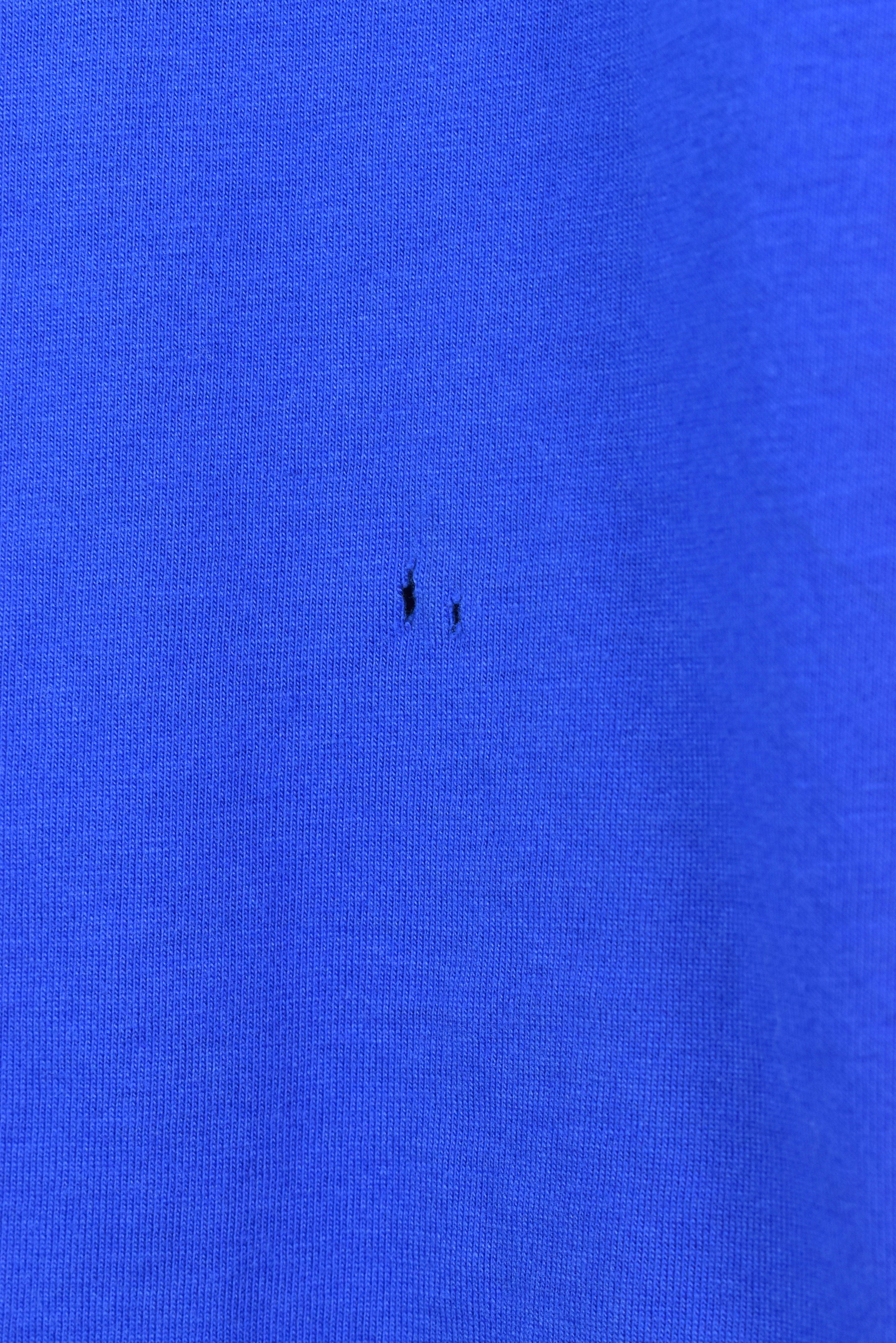 VINTAGE WOMEN'S RALPH LAUREN EMBROIDERED BLUE T-SHIRT | XL RALPH LAUREN