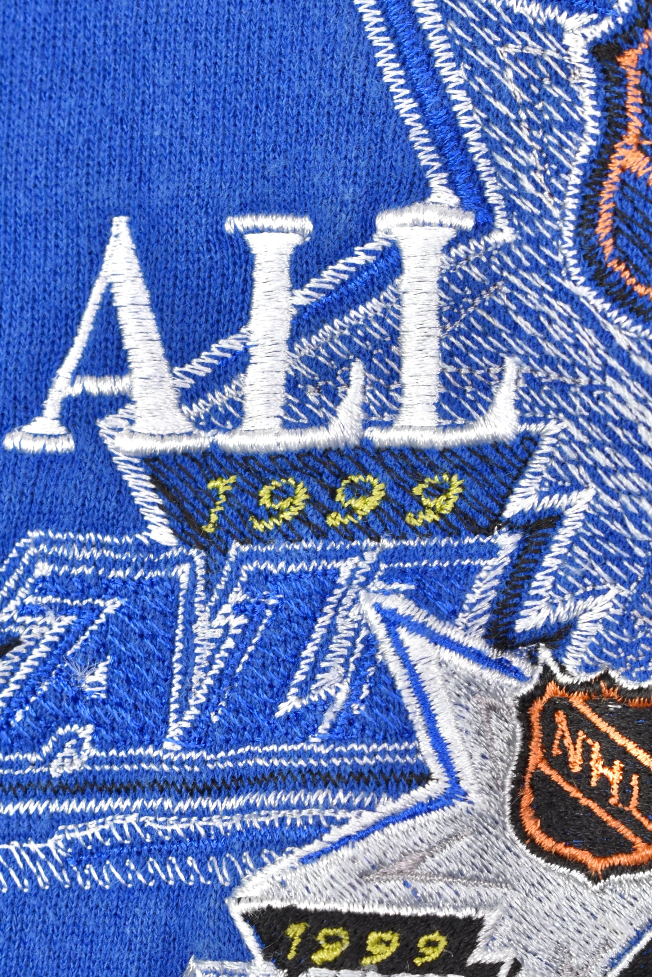 Vintage 1999 NHL Tampa Bay all star game embroidered blue sweatshirt | Large PRO SPORT
