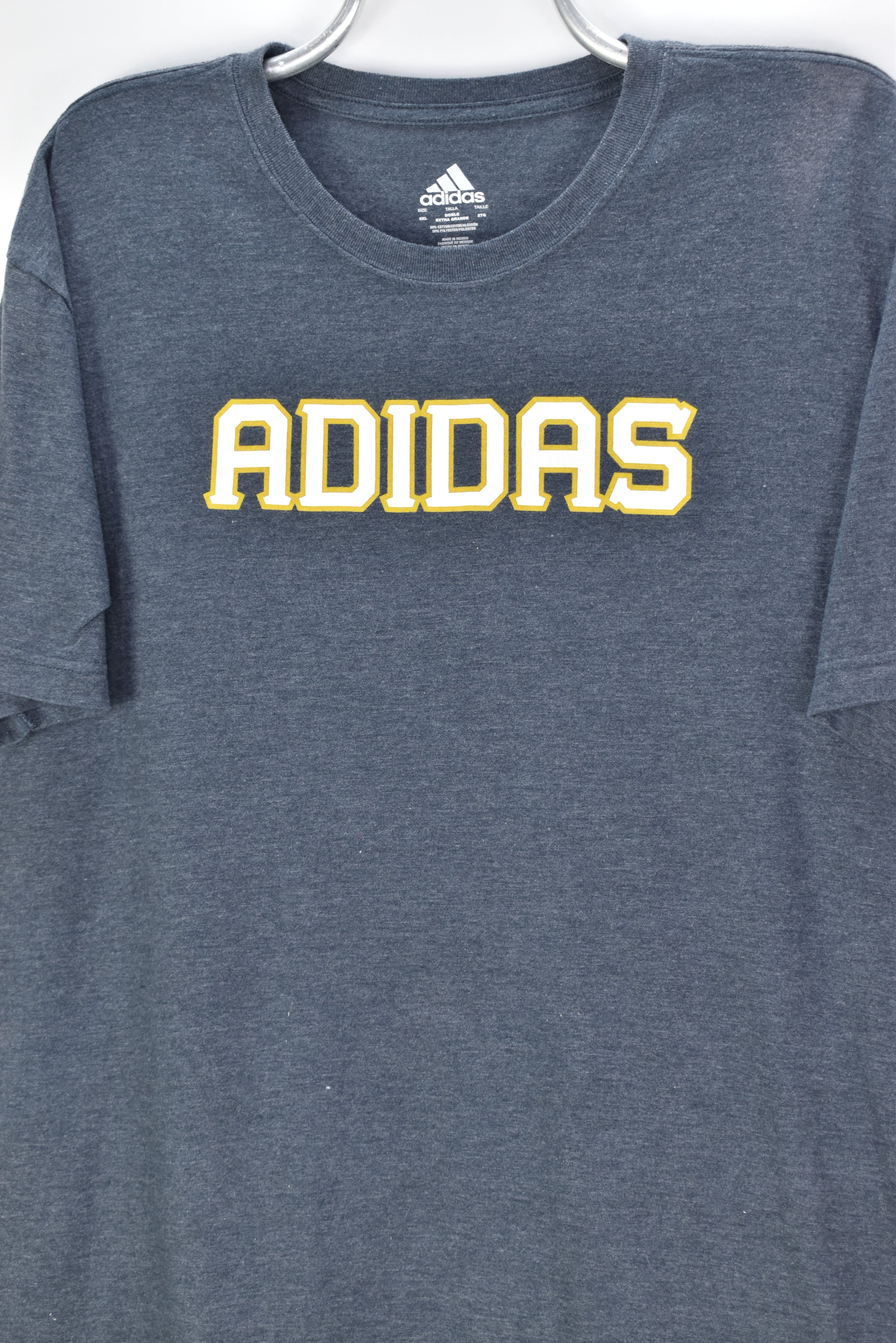 VINTAGE ADIDAS GREY T-SHIRT | XXL ADIDAS