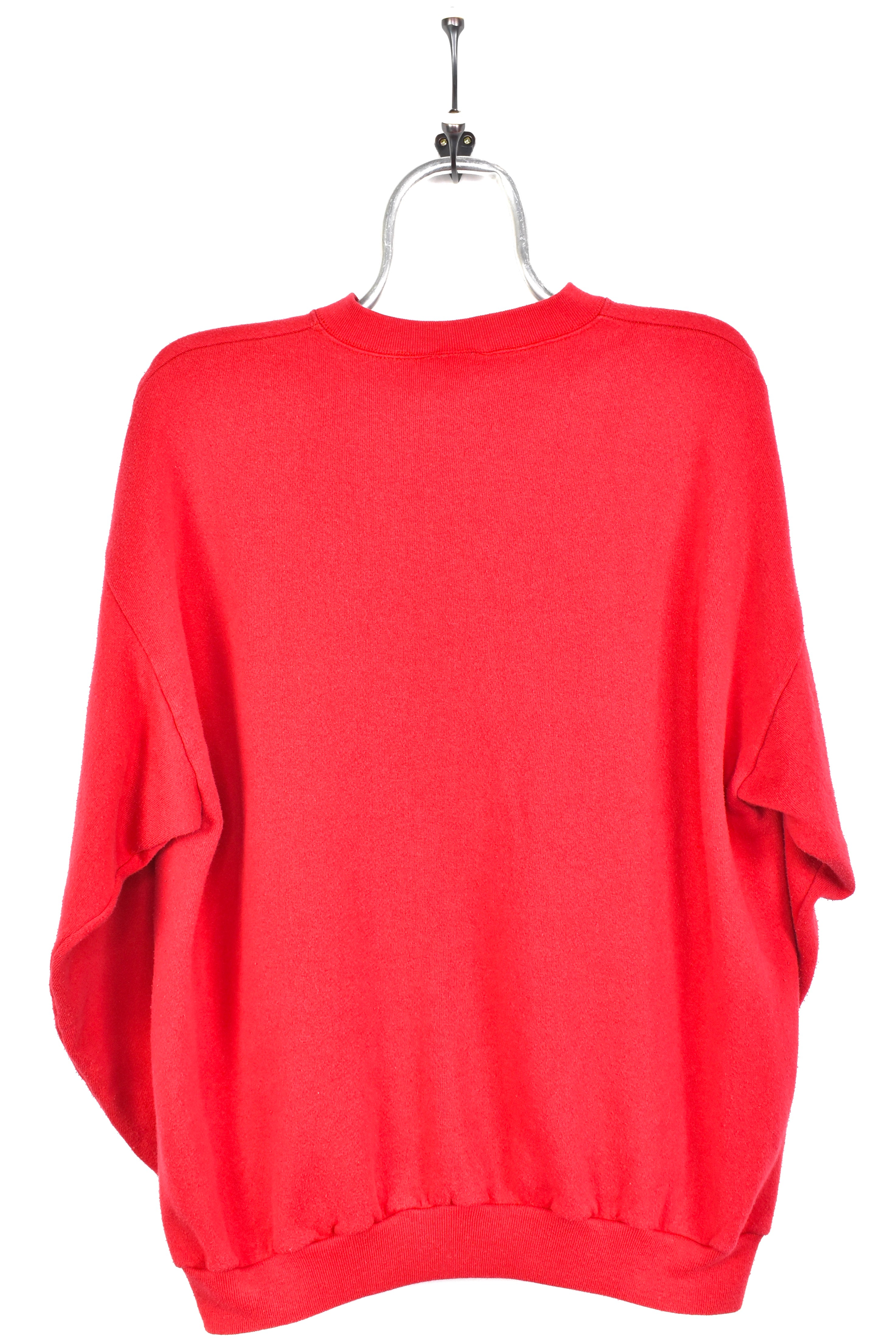 VINTAGE OHIO STATE UNIVERSITY EMBROIDERED RED SWEATSHIRT | XL COLLEGE