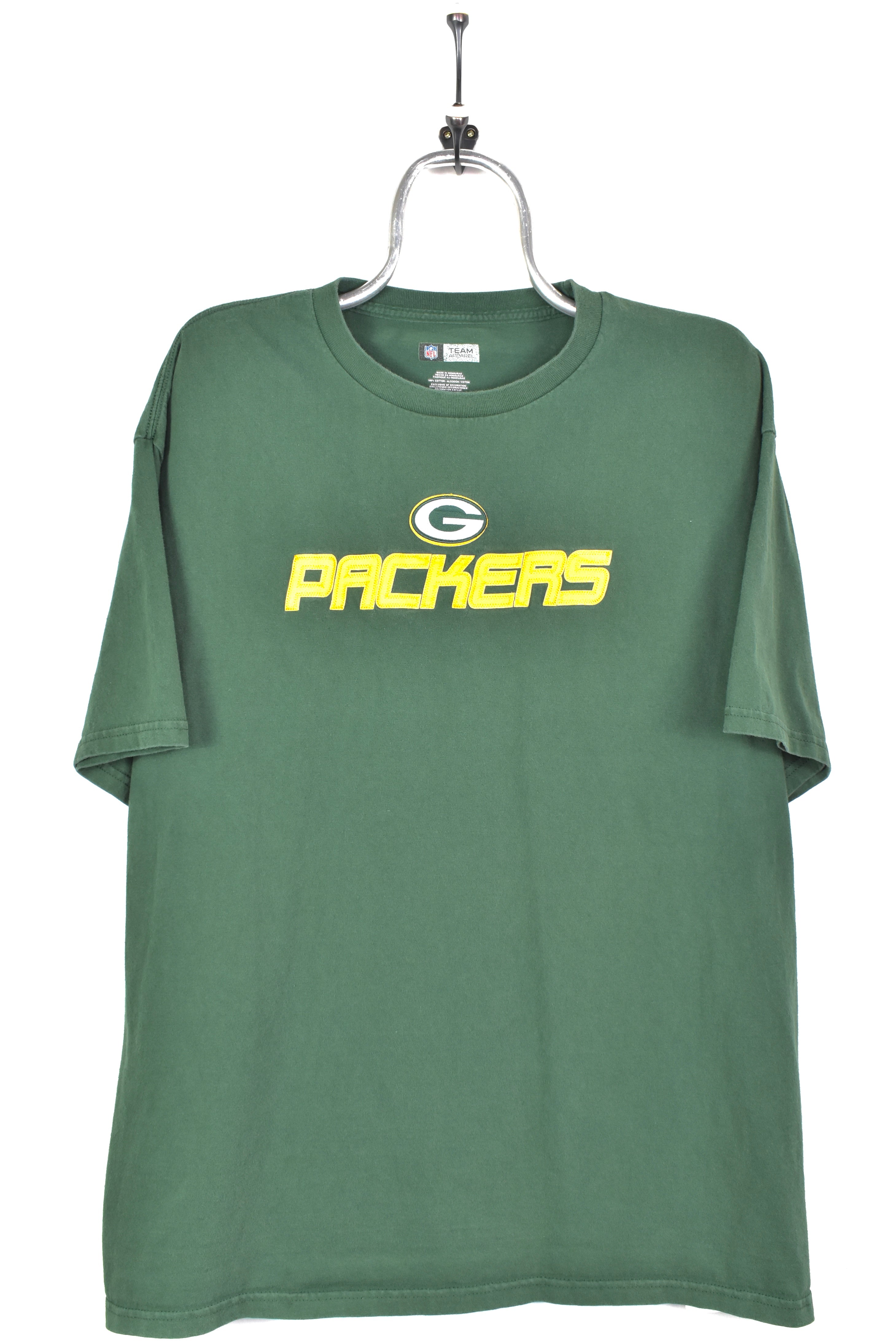 VINTAGE NFL GREEN BAY PACKERS GREEN T-SHIRT | XL PRO SPORT
