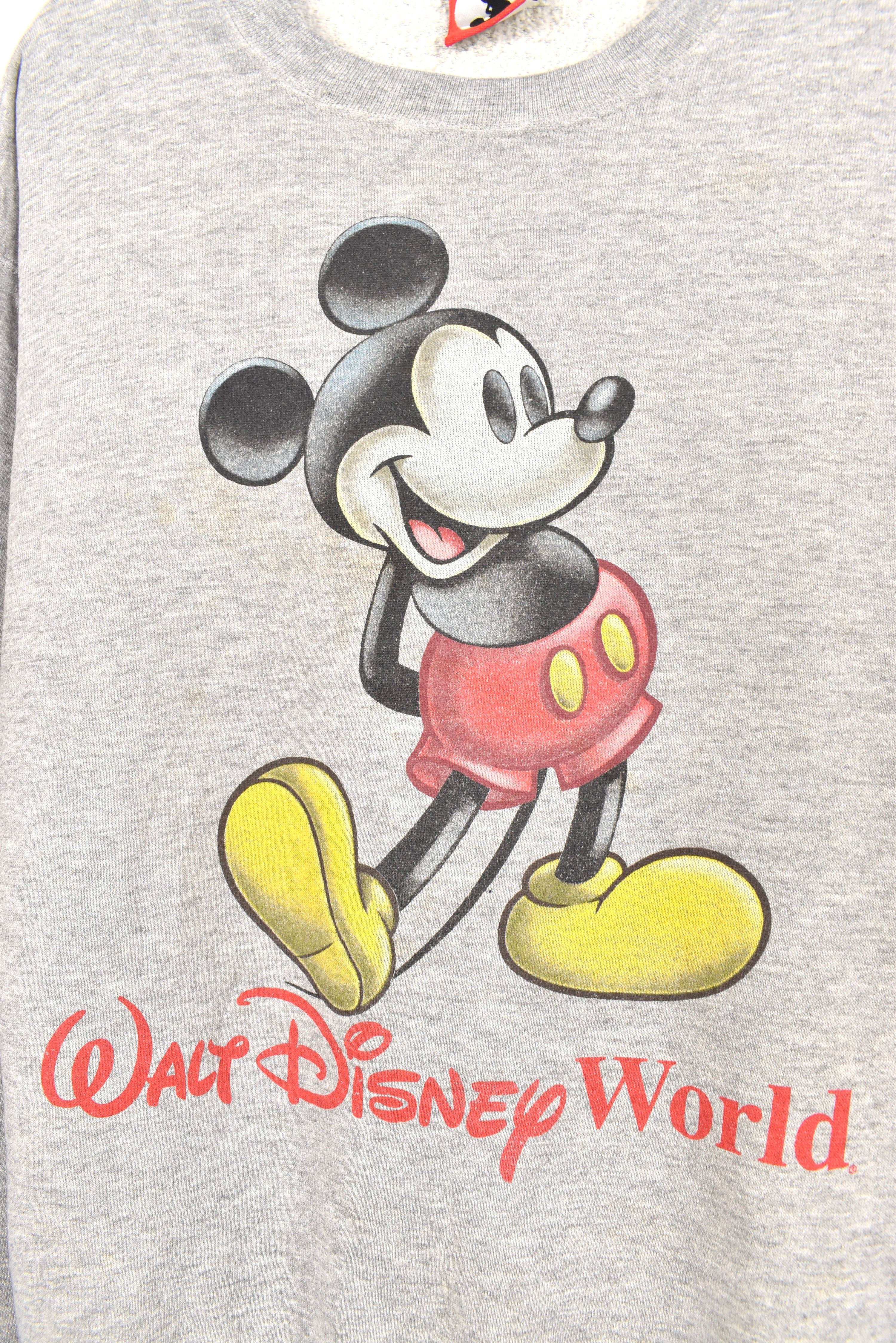 Vintage Mickey Mouse sweatshirt, Disney World grey graphic crewneck - AU L DISNEY / CARTOON
