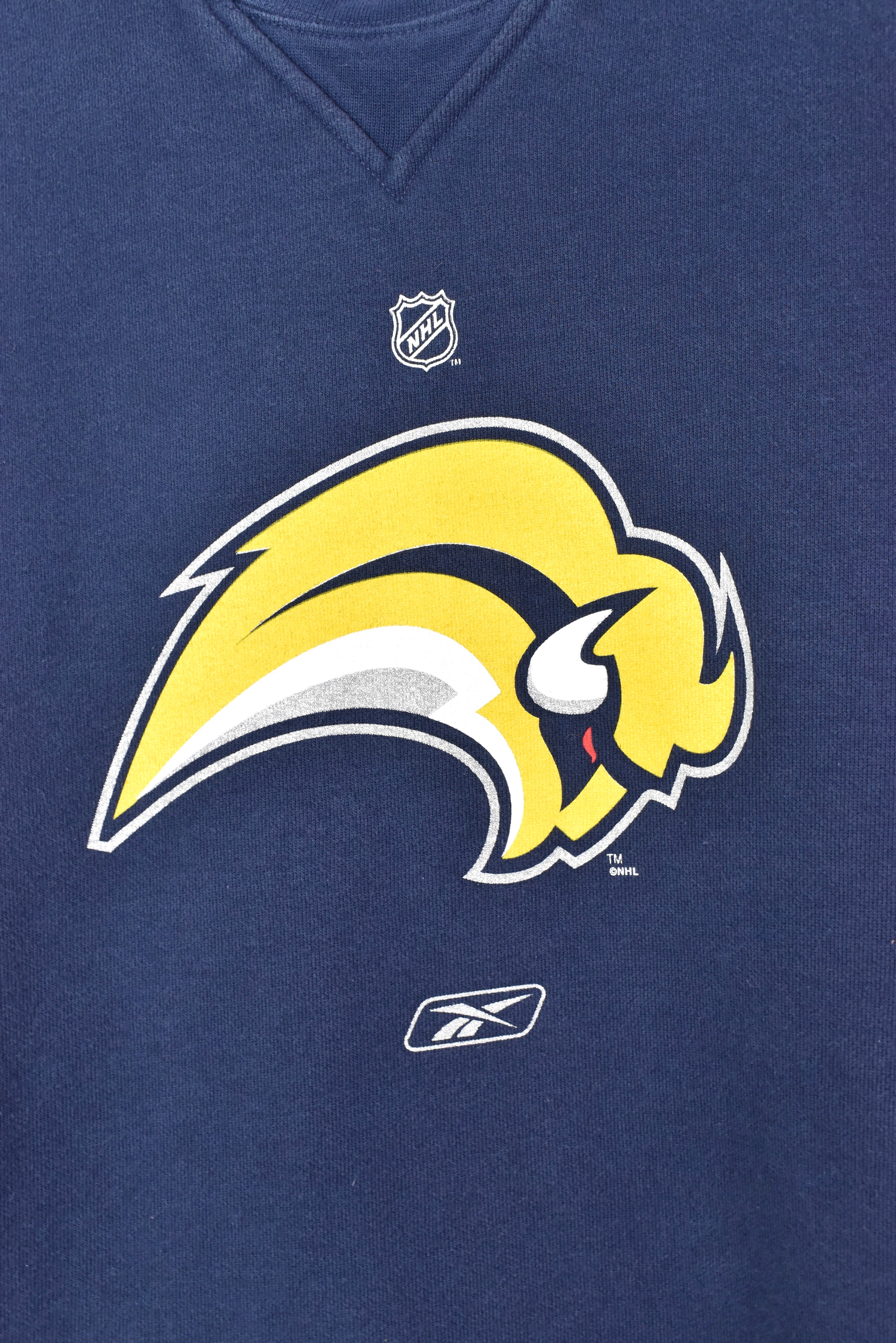 VINTAGE NHL BUFFALO SABRES NAVY SWEATSHIRT | XL PRO SPORT