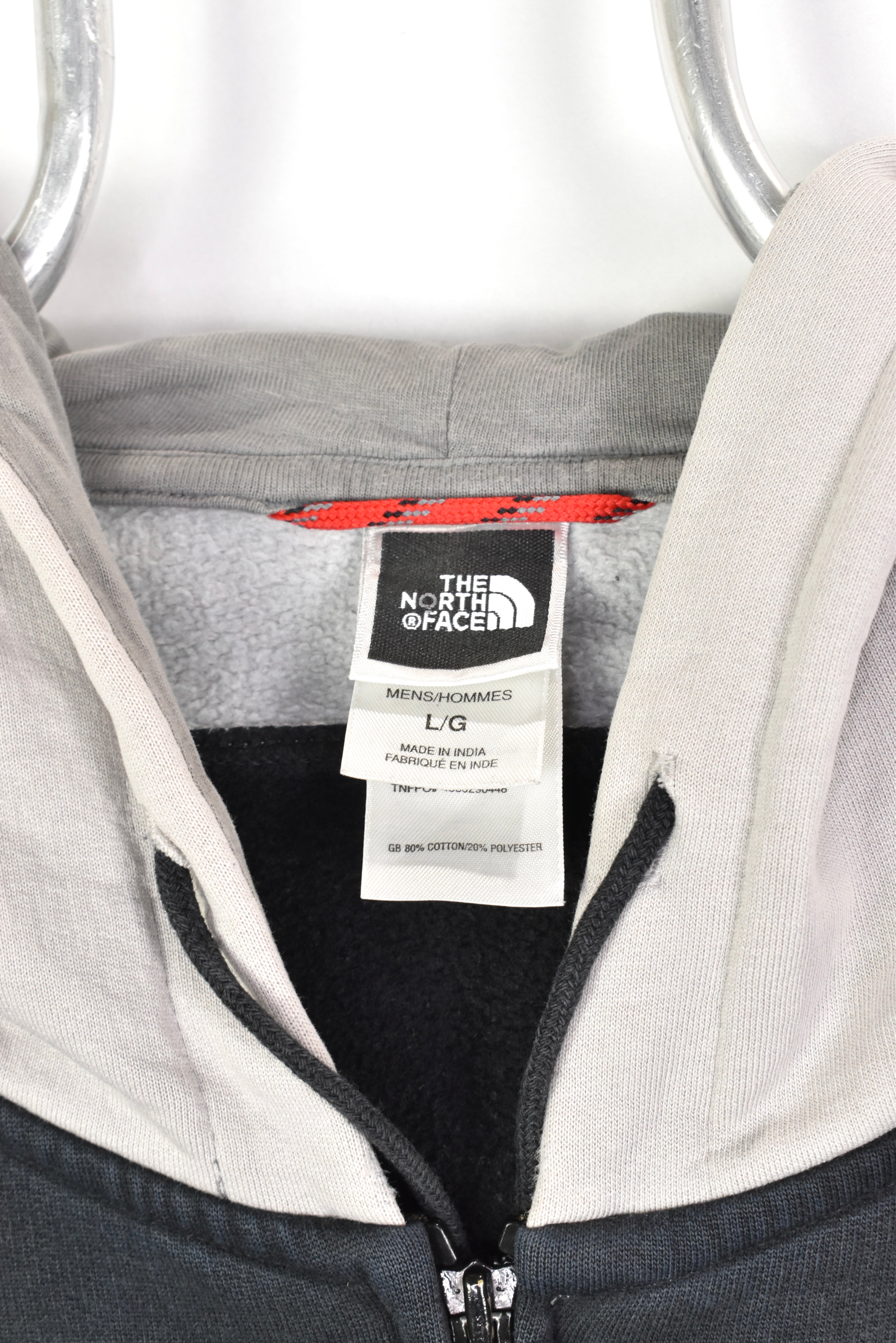 Vintage The North Face hoodie, full zip embroidered sweatshirt - XL, black THE NORTH FACE