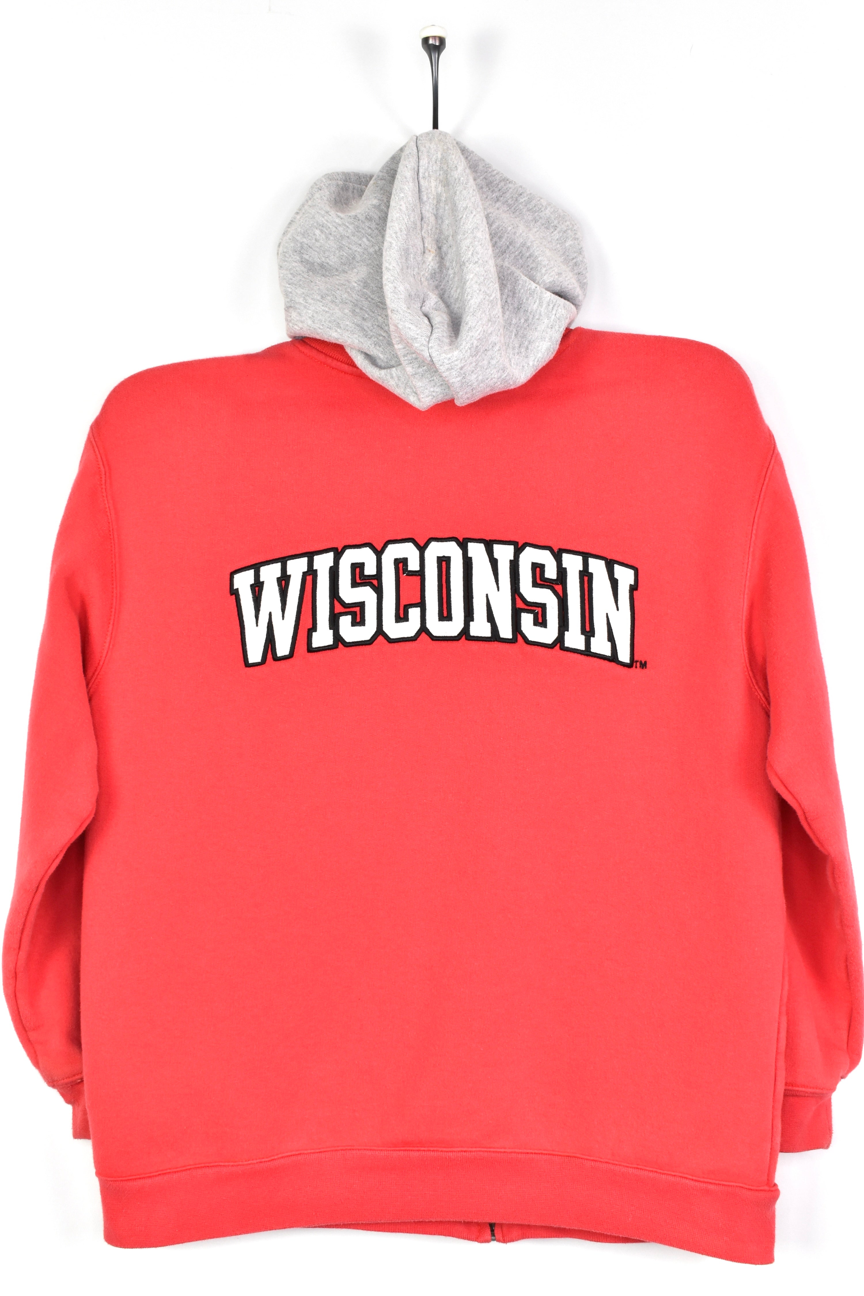 VINTAGE WOMEN'S NIKE WISCONSIN UNIVERSITY RED HOODIE | XS COLLEGE