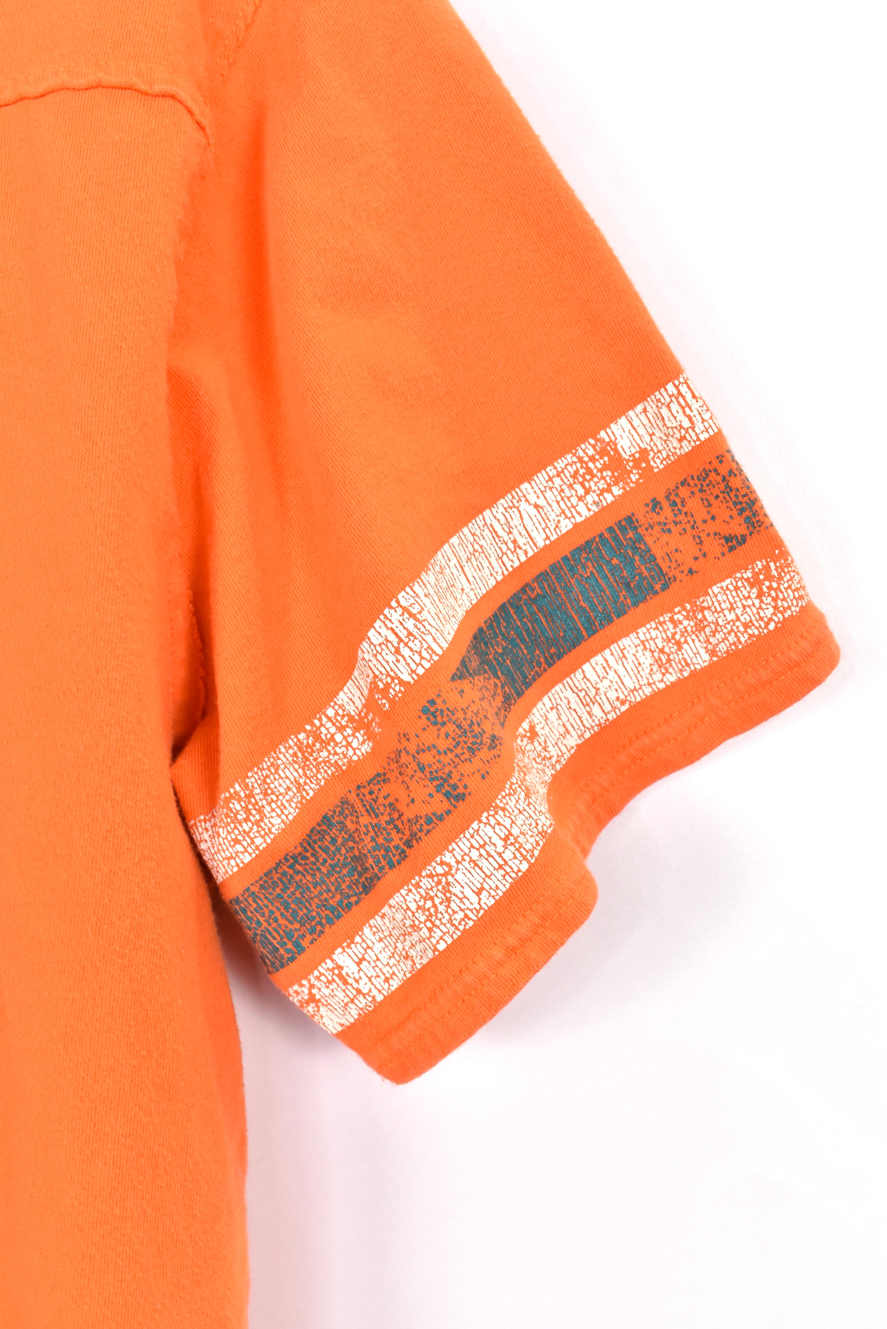 Vintage Miami Dolphins shirt, NFL orange graphic tee - AU XL PRO SPORT