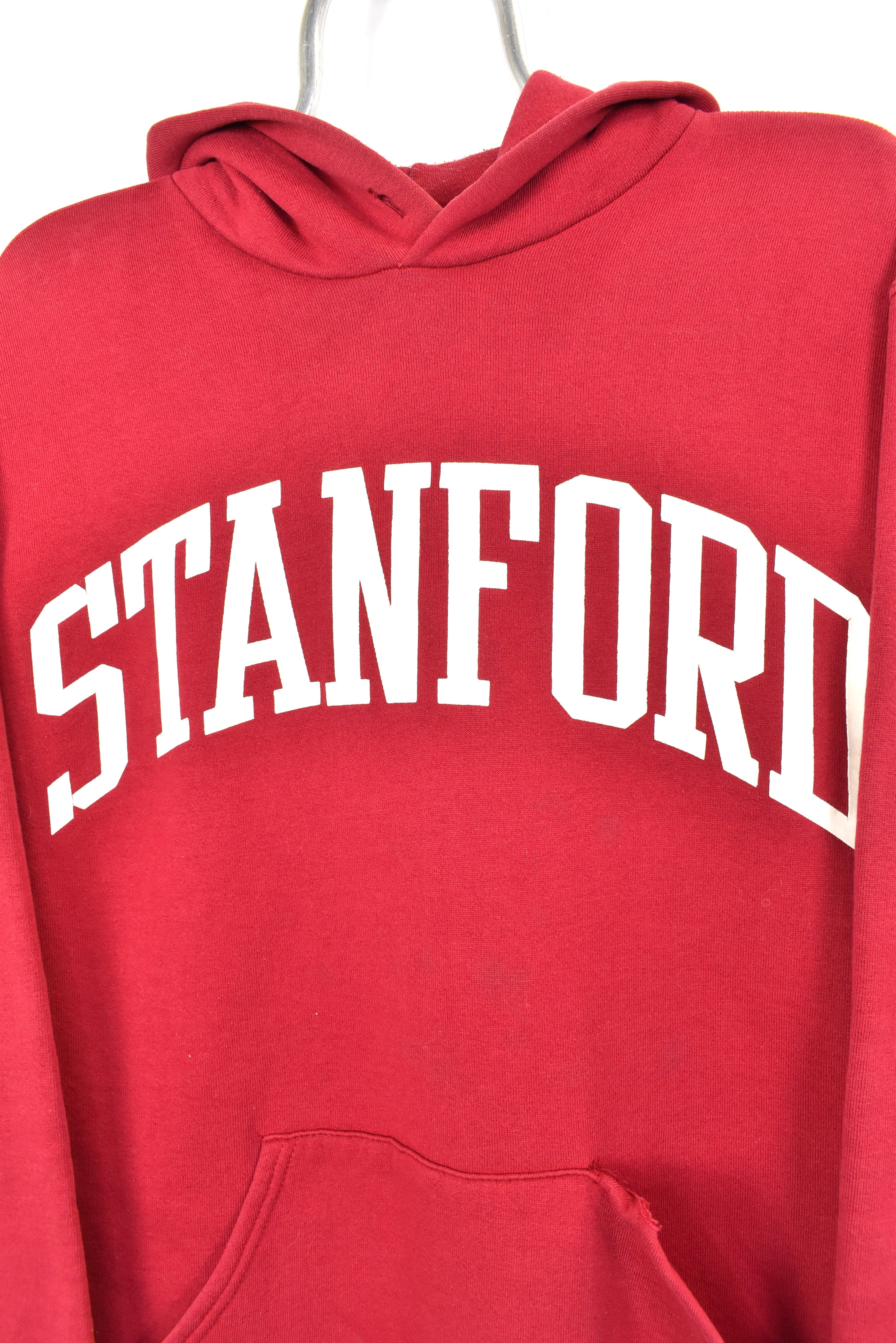 VINTAGE STANFORD UNIVERSITY RED HOODIE | LARGE COLLEGE