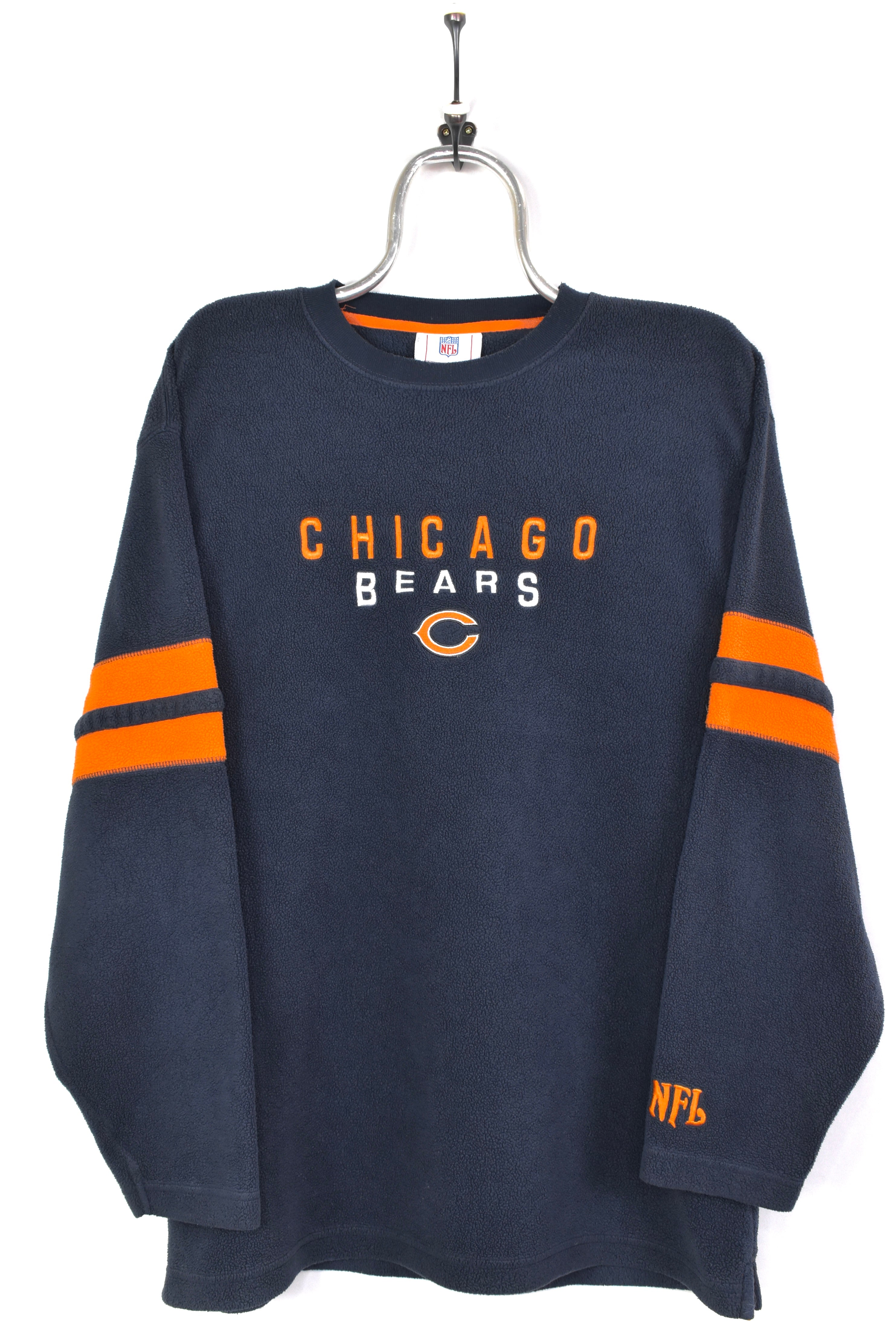 VINTAGE NFL CHICAGO BEARS EMBROIDERED FLEECE SWEATSHIRT | LARGE PRO SPORT