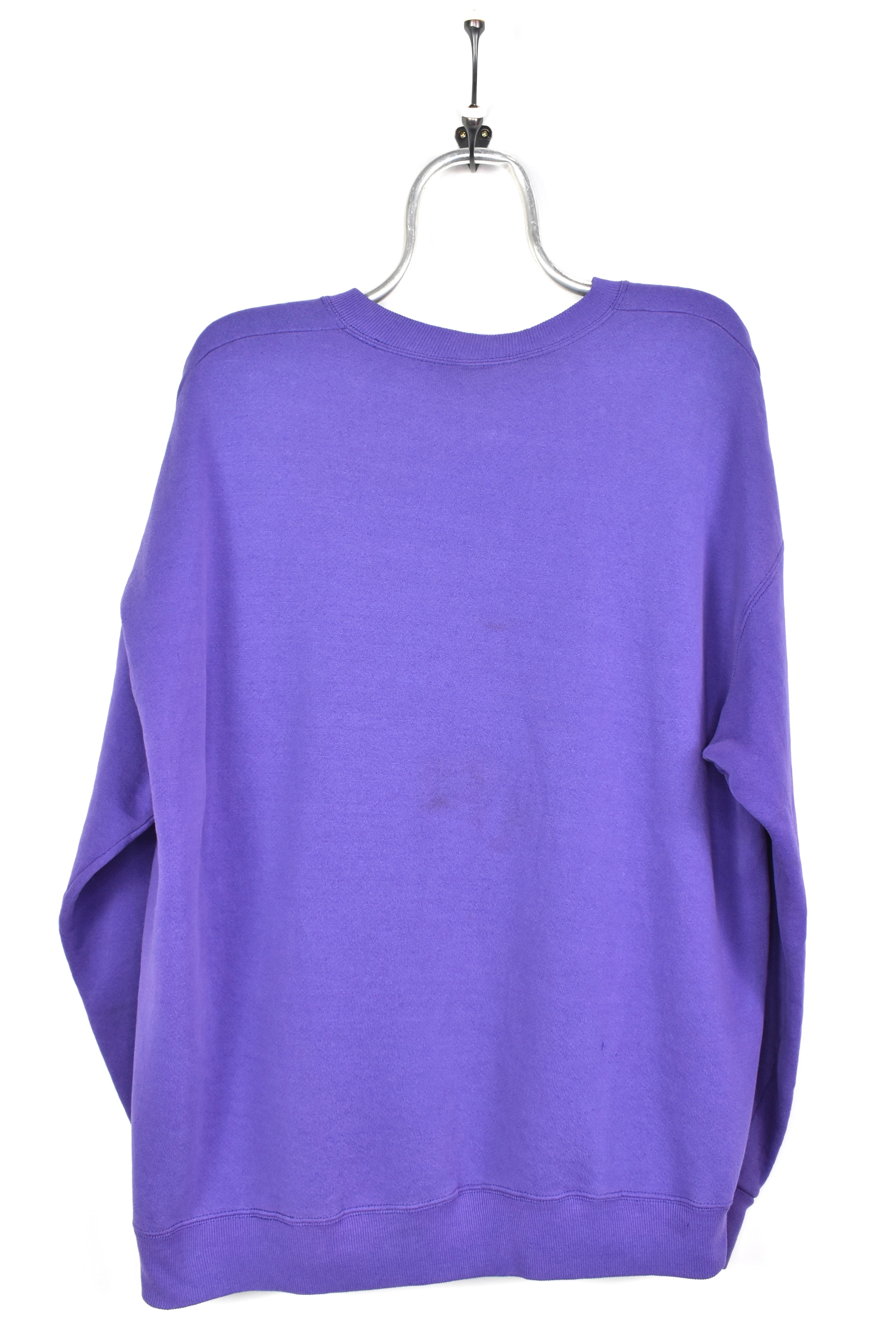 VINTAGE NFL MINNESOTA VIKINGS EMBROIDERED PURPLE SWEATSHIRT | XXL PRO SPORT