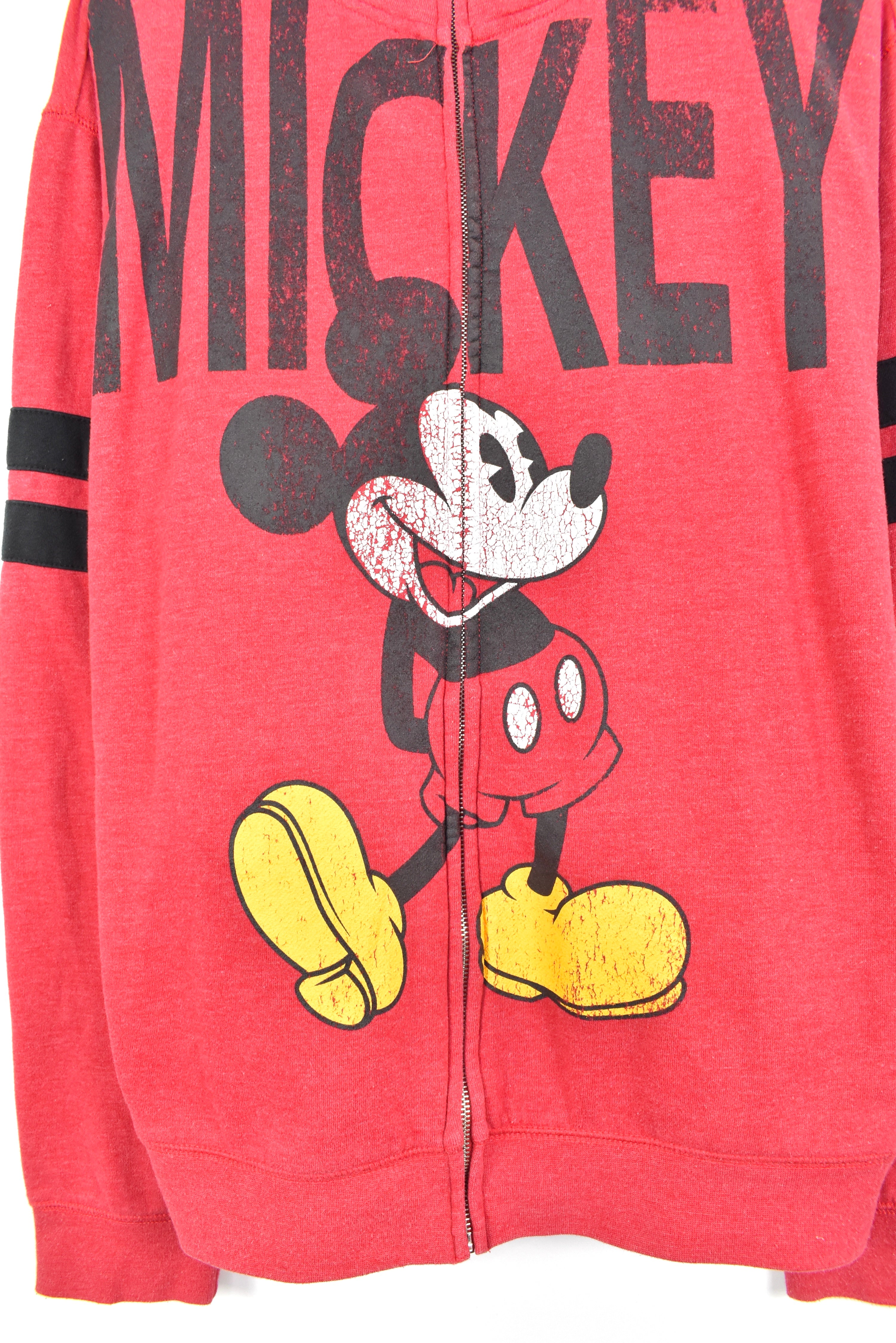 VINTAGE DISNEY MICKEY MOUSE RED HOODIE | XL DISNEY / CARTOON