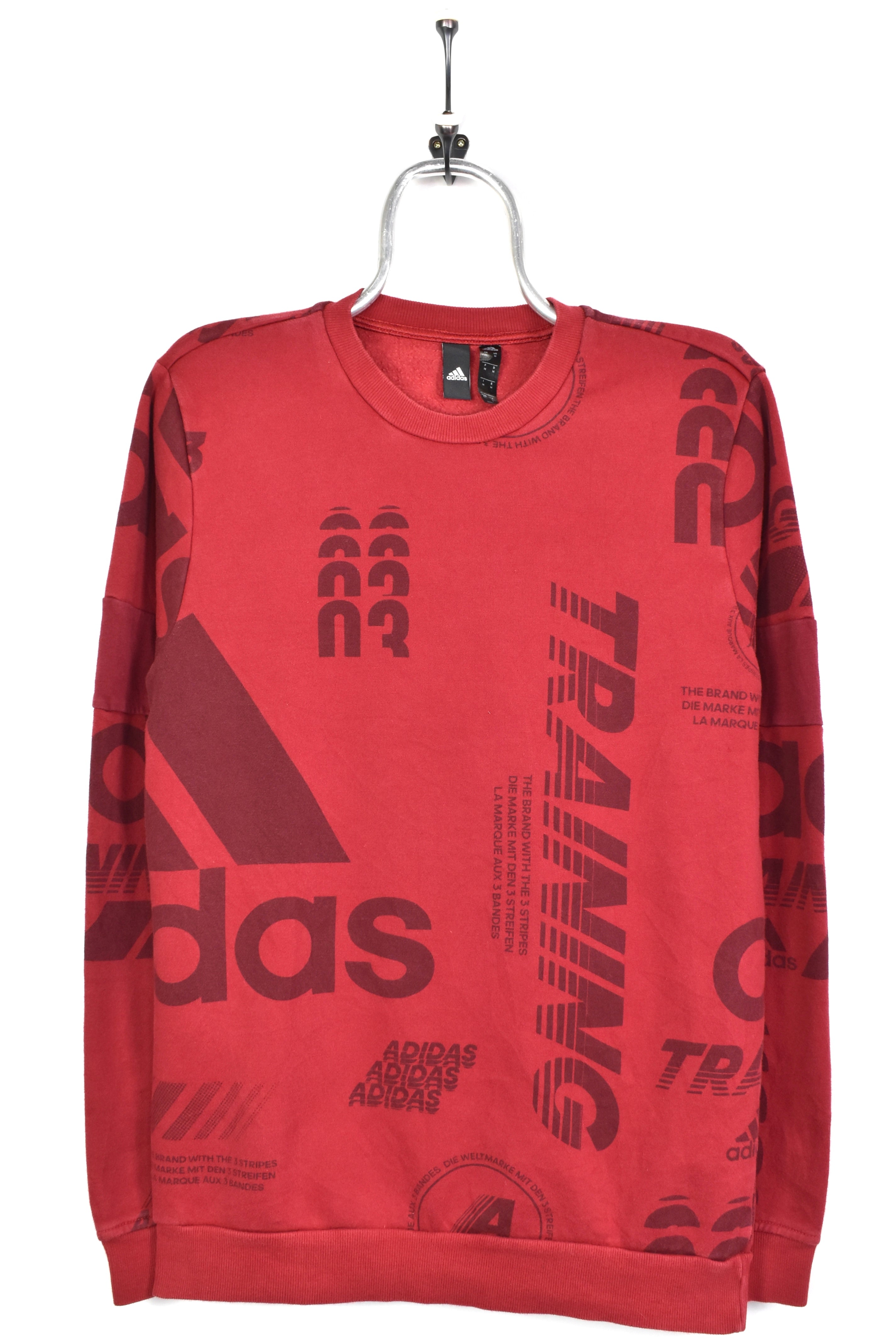 Modern Adidas sweatshirt - medium, burgundy ADIDAS