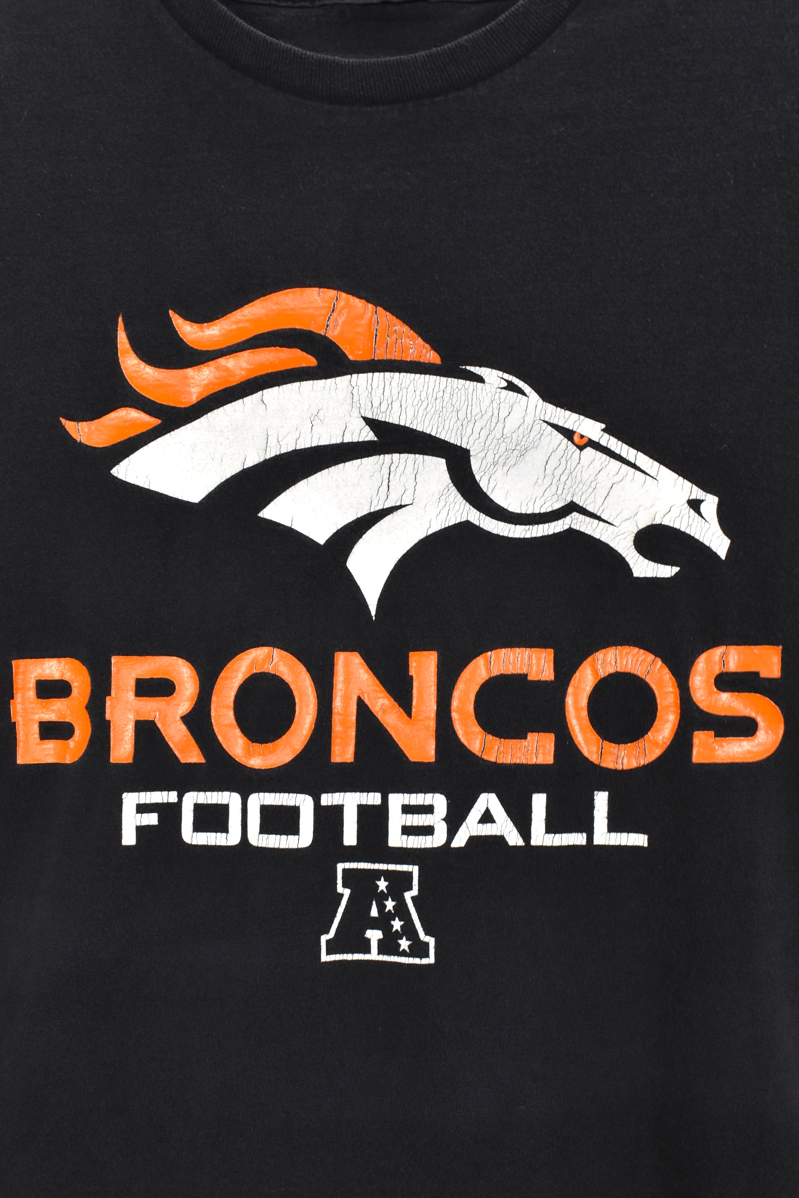 Vintage Denver Broncos shirt, NFL black graphic tee - small PRO SPORT