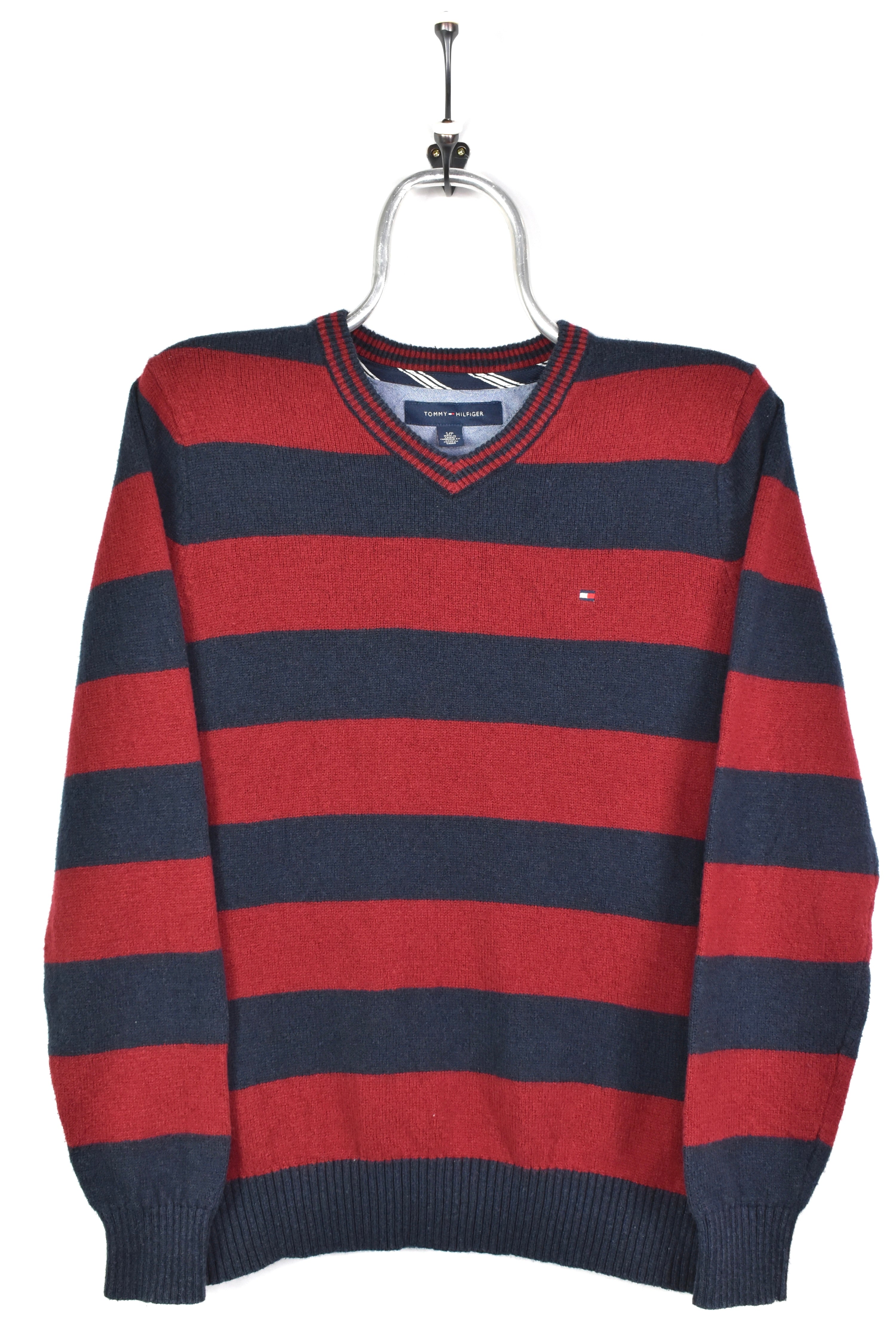 VINTAGE TOMMY HILFIGER STRIPED KNIT SWEATSHIRT | SMALL TOMMY HILFIGER