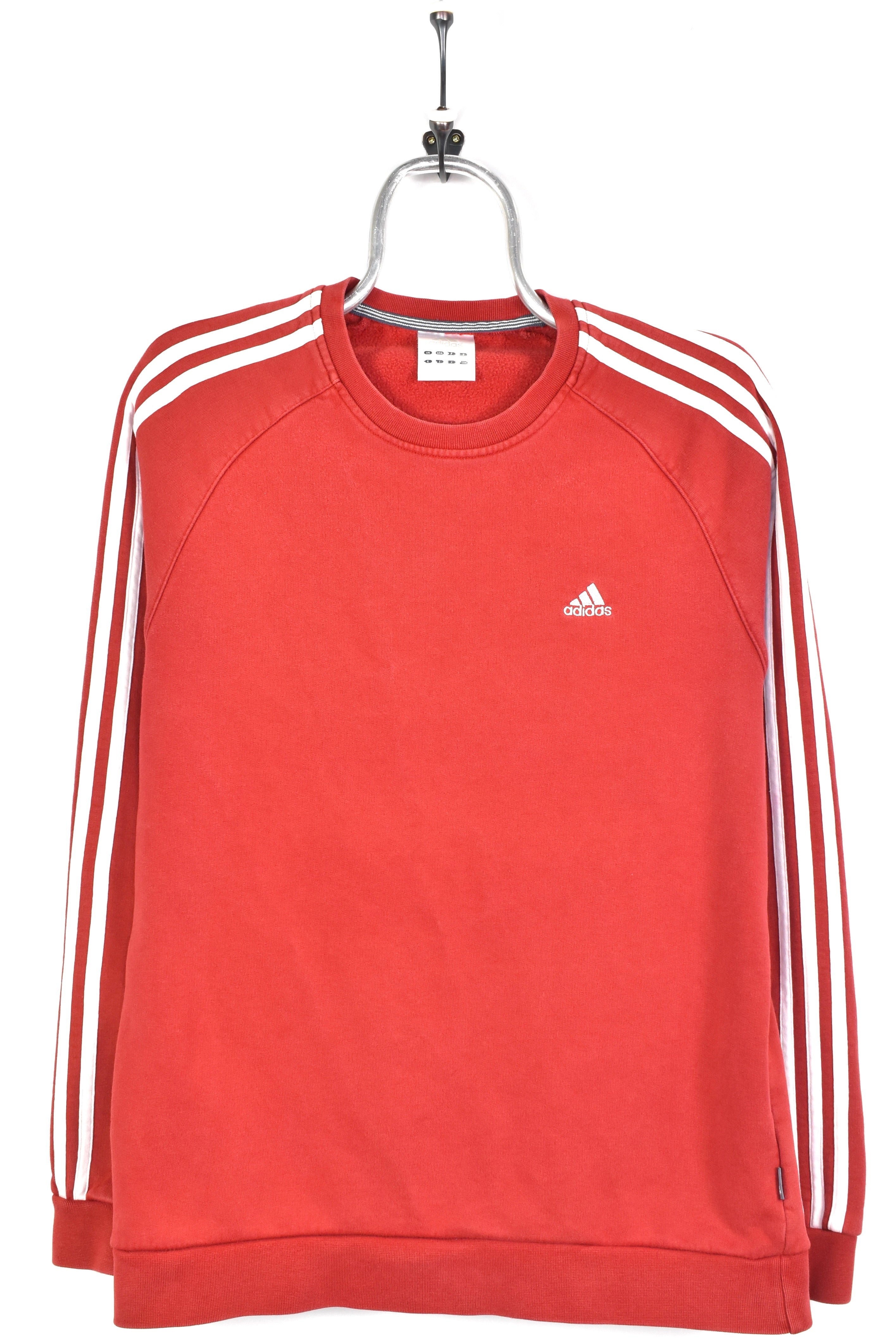 VINTAGE ADIDAS EMBROIDERED RED SWEATSHIRT | MEDIUM ADIDAS