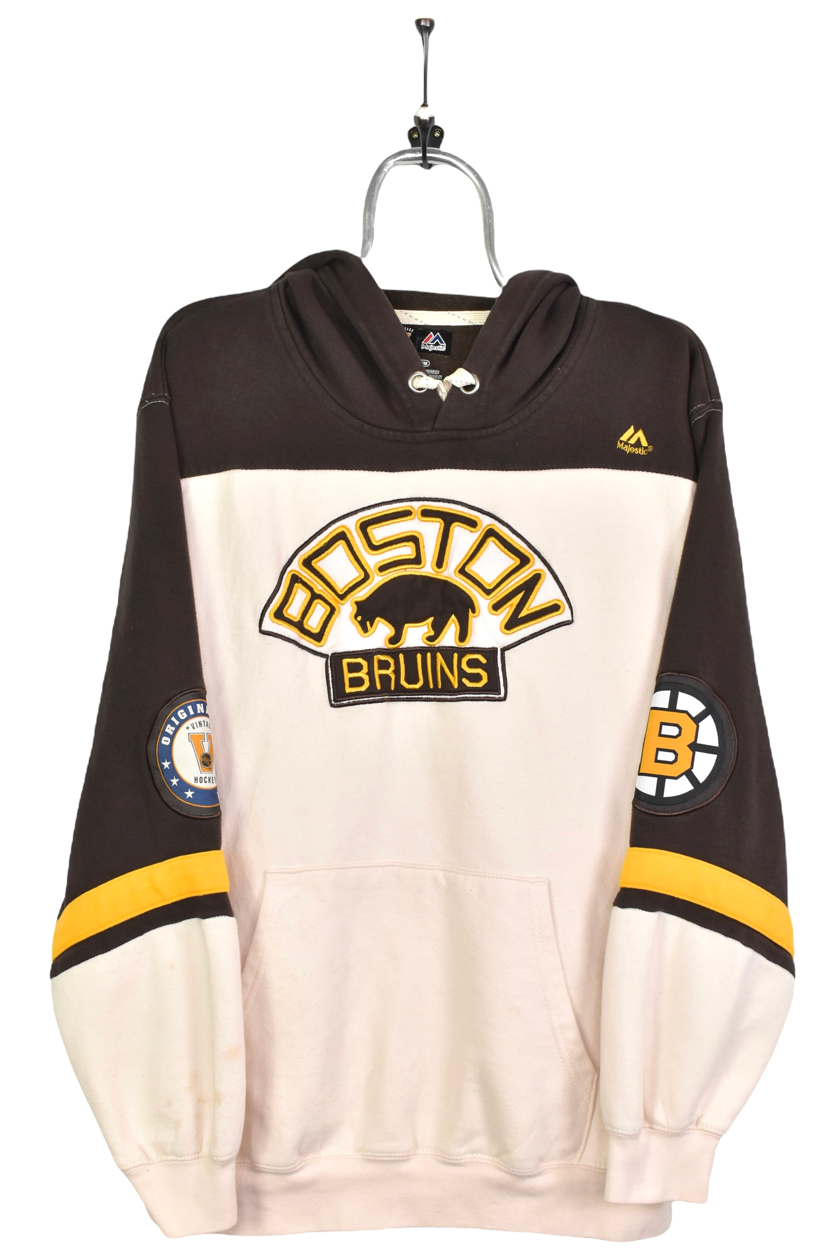 Vintage Boston Bruins hoodie, NHL ice hockey embroidered sweatshirt - large PRO SPORT